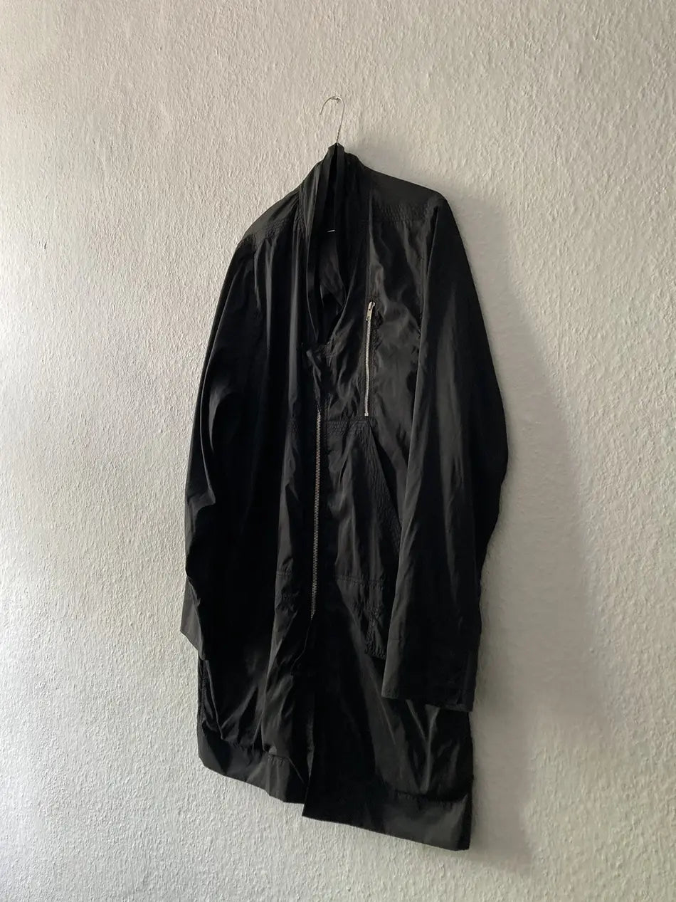 S/S 14 “VICIOUS” Runway Nylon Coat in Black and size IT52/L