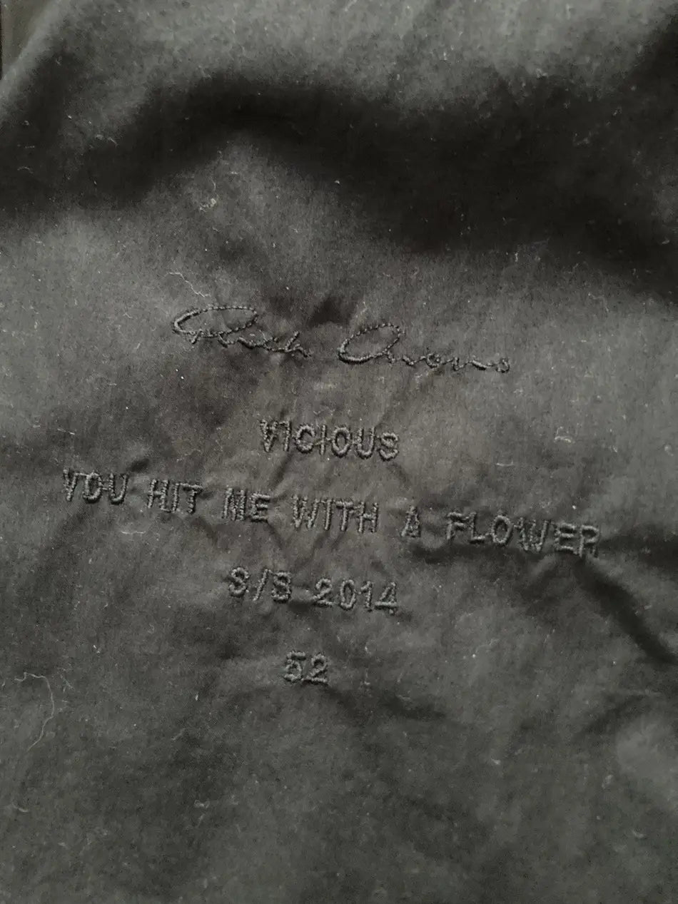 S/S 14 “VICIOUS” Runway Nylon Coat in Black and size IT52/L