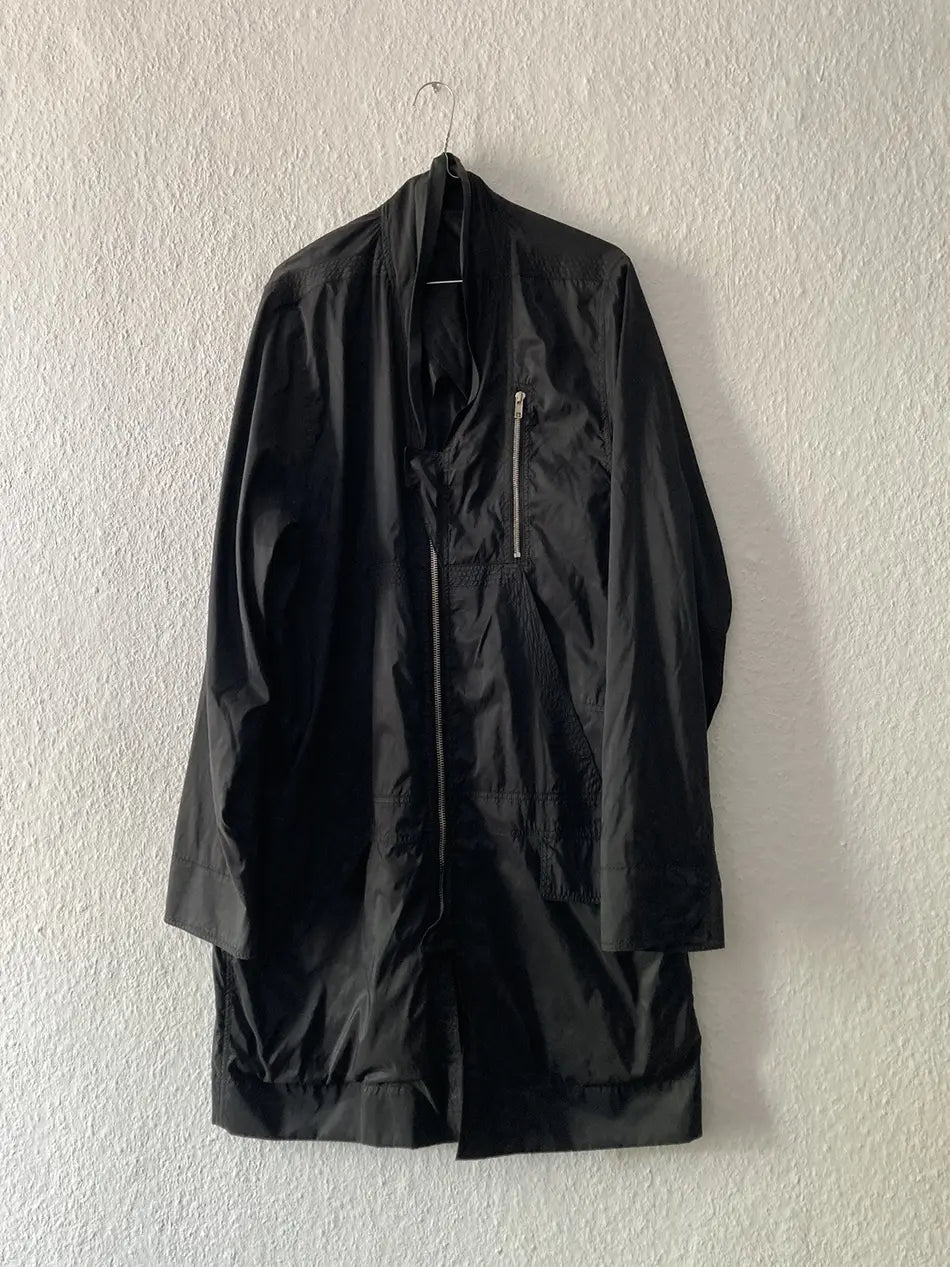 S/S 14 “VICIOUS” Runway Nylon Coat in Black and size IT52/L