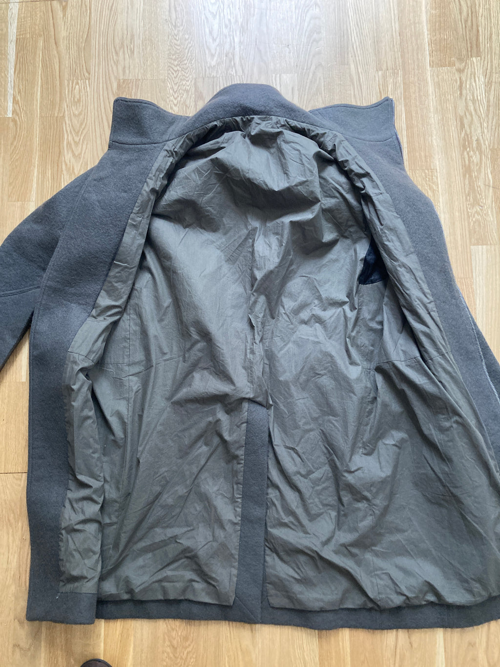 F/W 18 "SISYPHUS" Bauhaus Tubeway Wool Coat IT52/L Rick Owens