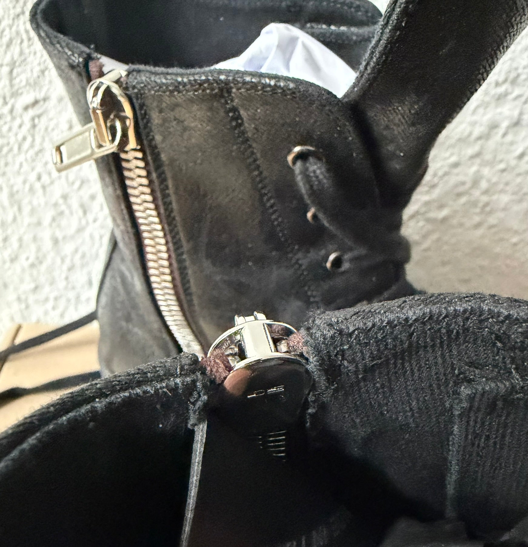 Triple Black Waxed Hi-Top Ramones Rick Owens IT43/US10