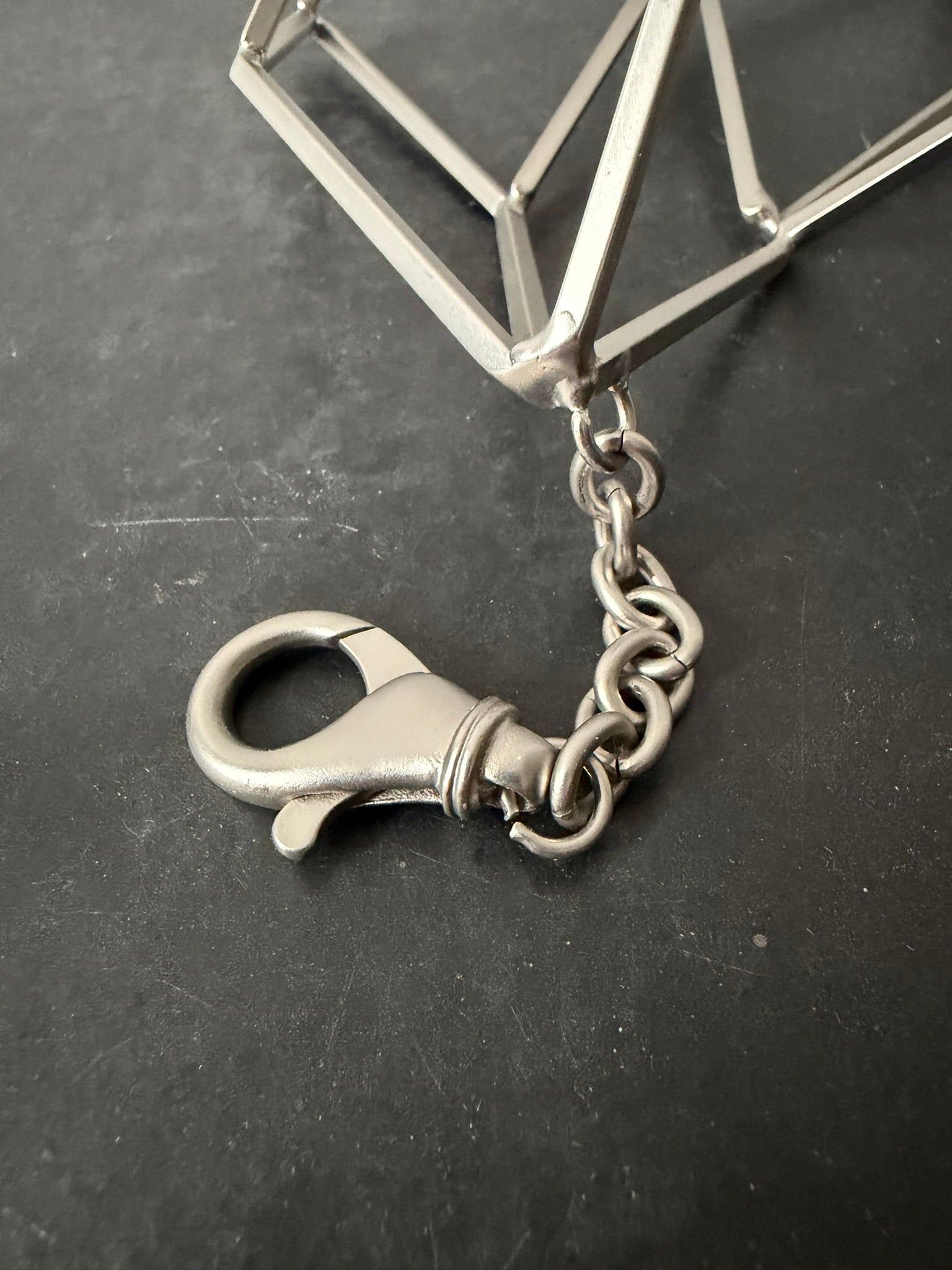 S/S 19 “BABEL” Runway Geometric Keychain Rick Owens