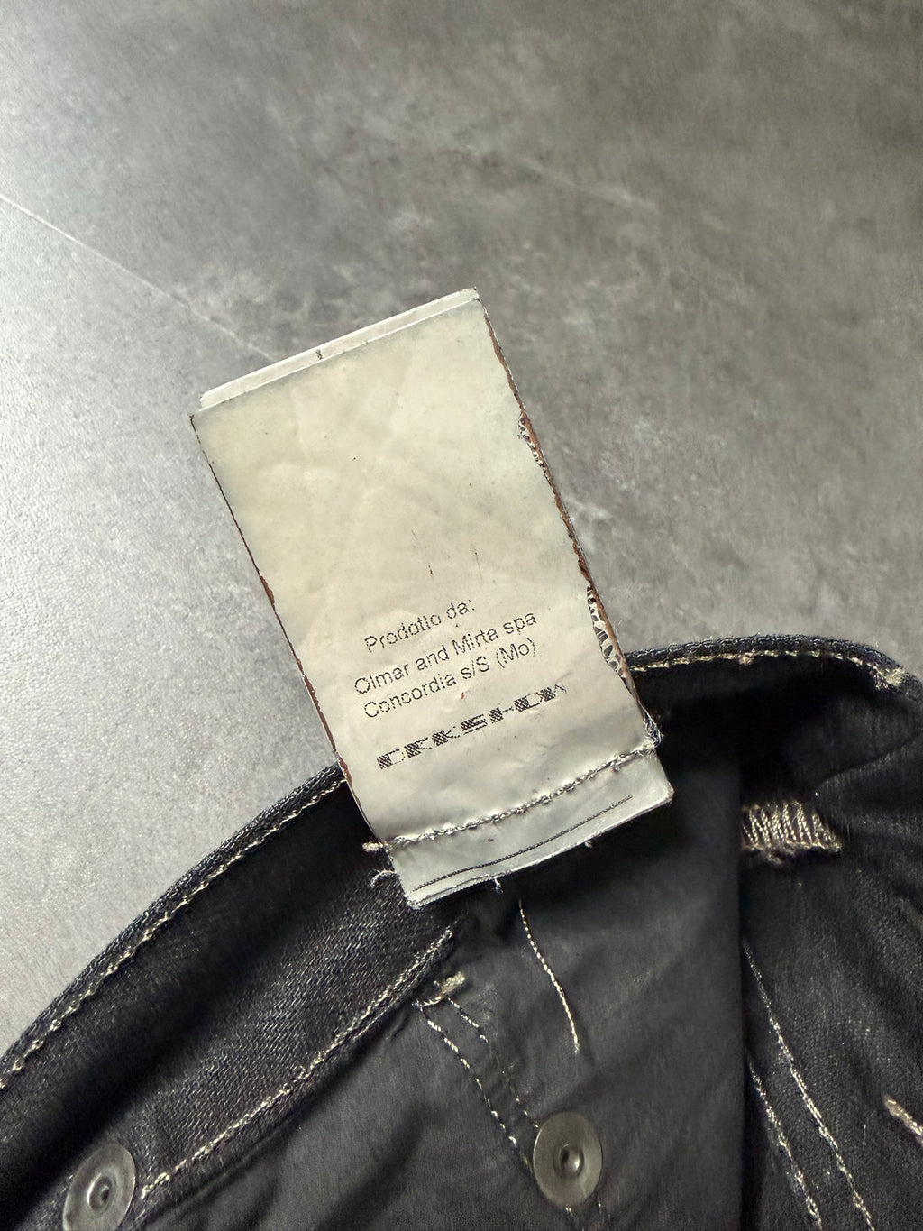 S/S 15 „FAUN“ Black Scrub Waxed Berlin Cut Jeans Rick Owens