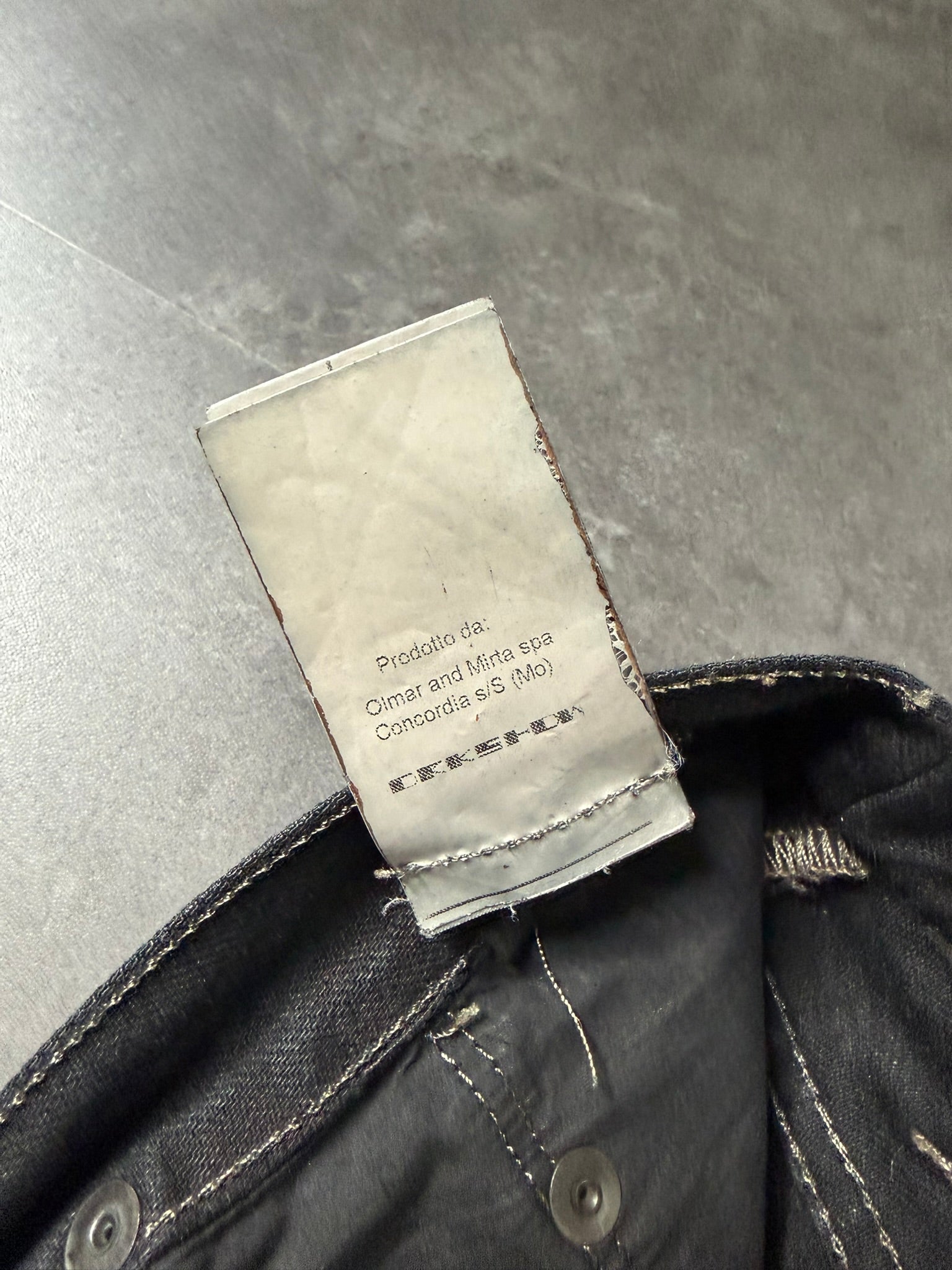 S/S 15 „FAUN“ Black Scrub Waxed Berlin Cut Jeans Rick Owens