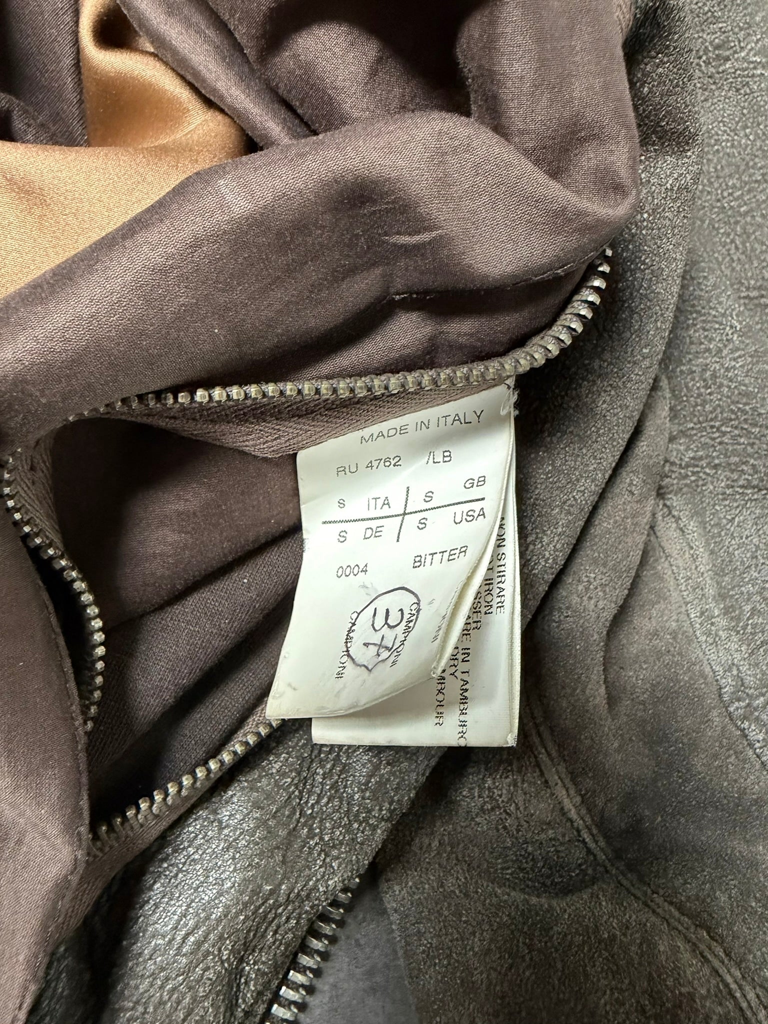 F/W 09 "CRUST" Sample Blistered Lamb Leather Mollino Jacket