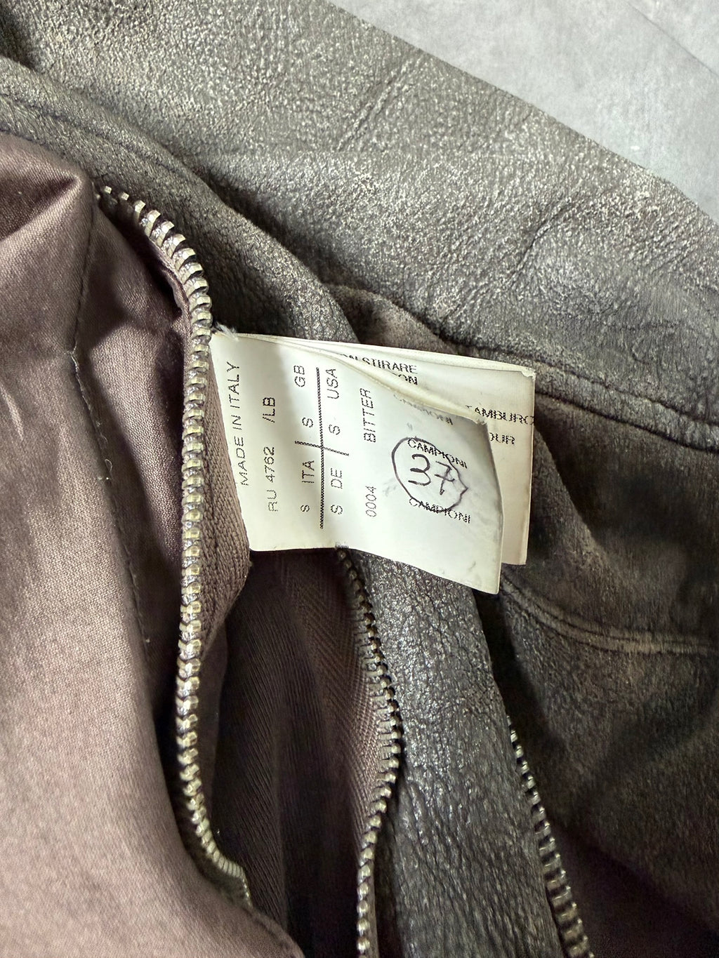 F/W 09 "CRUST" Sample Blistered Lamb Leather Mollino Jacket