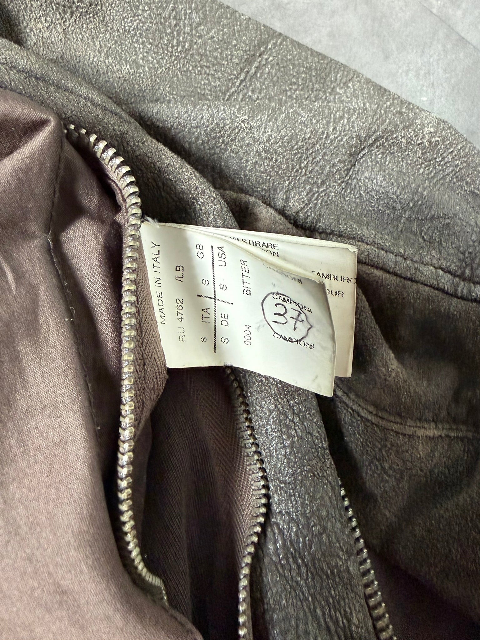 F/W 09 "CRUST" Sample Blistered Lamb Leather Mollino Jacket