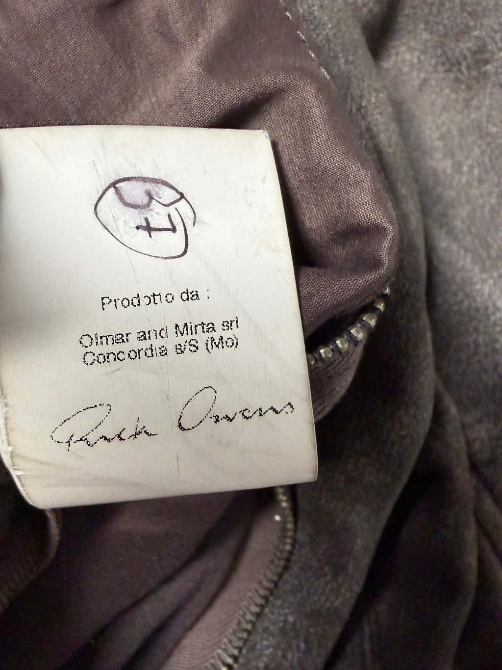 F/W 09 "CRUST" Sample Blistered Lamb Leather Mollino Jacket