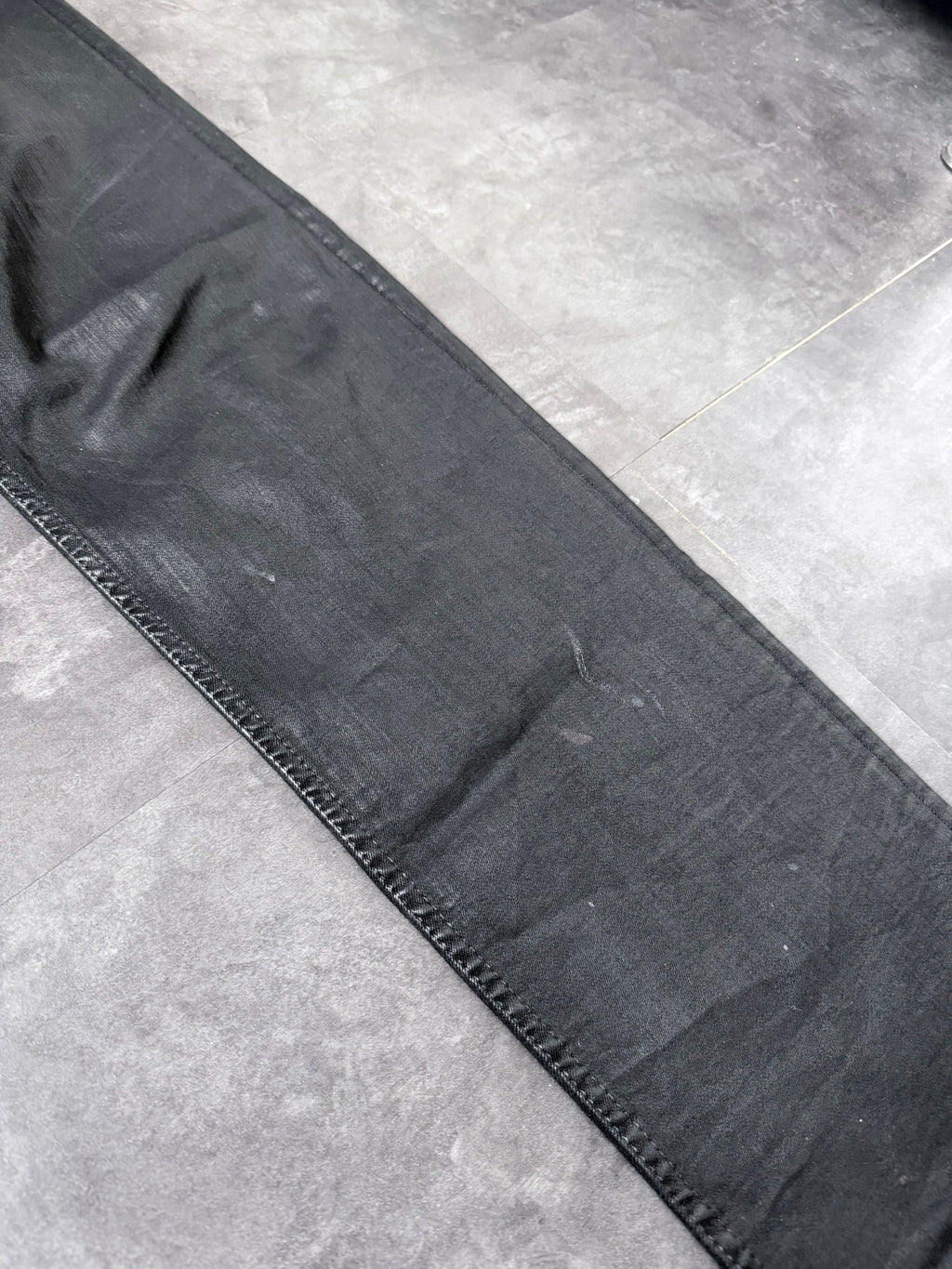 S/S 18 "DIRT" Waxed Torrance Cut Denim Jeans Rick Owens US36