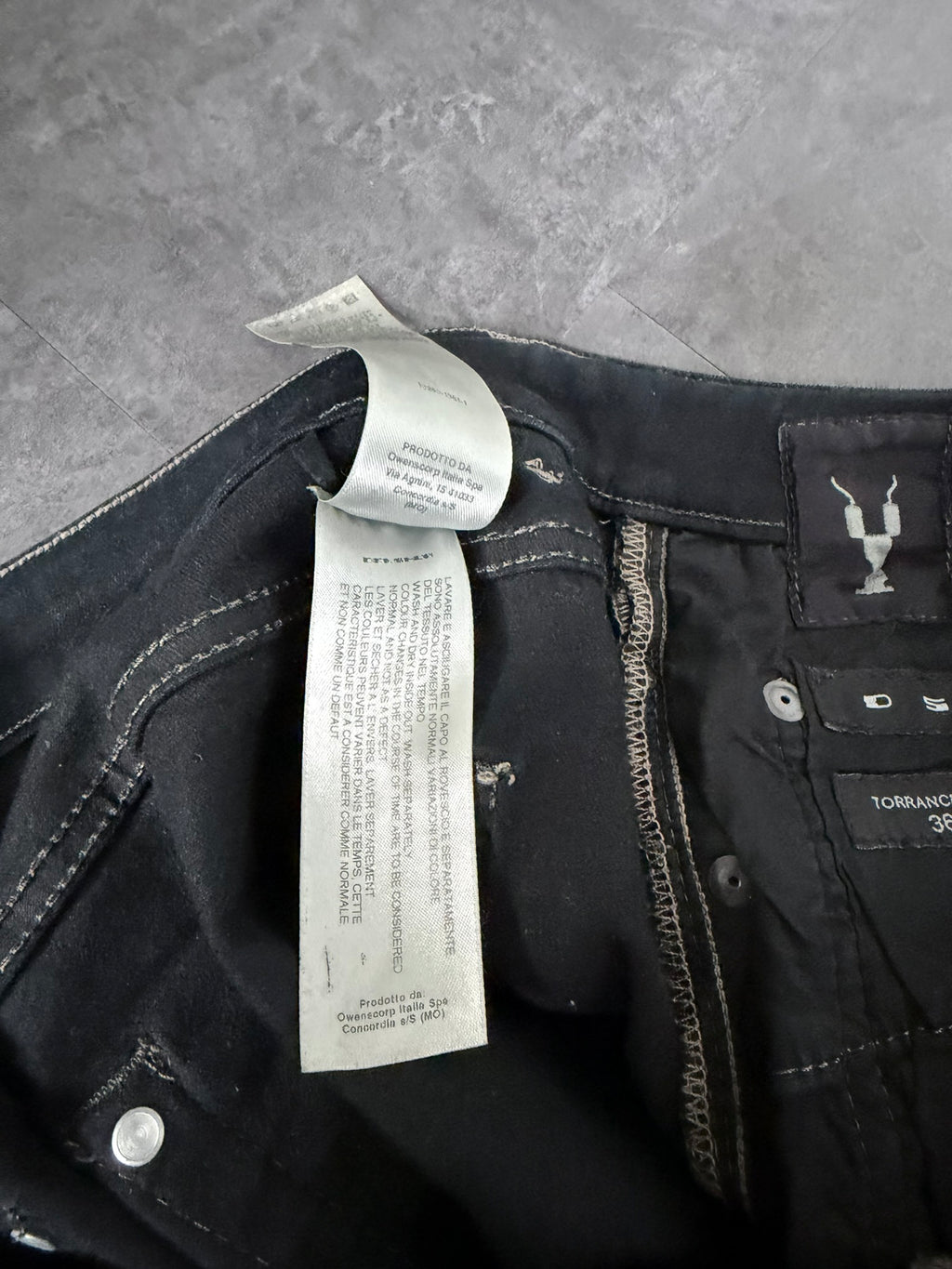 S/S 18 "DIRT" Waxed Torrance Cut Denim Jeans Rick Owens US36