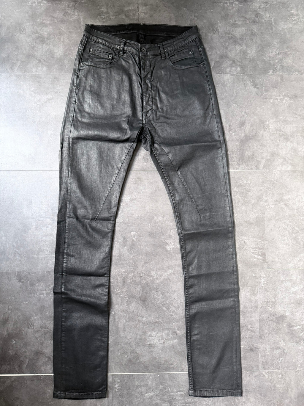 S/S 16 „CYCLOPS“ Waxed Torrence Cut Denim Jeans Rick Owens