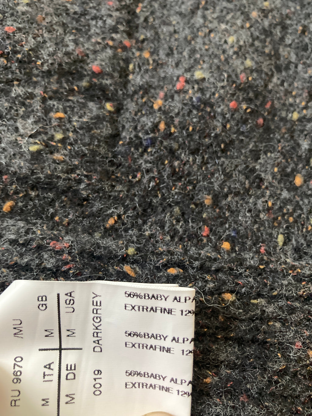 F/W 12 “MOUNTAIN” Baby Alpaca Wool Knit Jacket Rick Owens