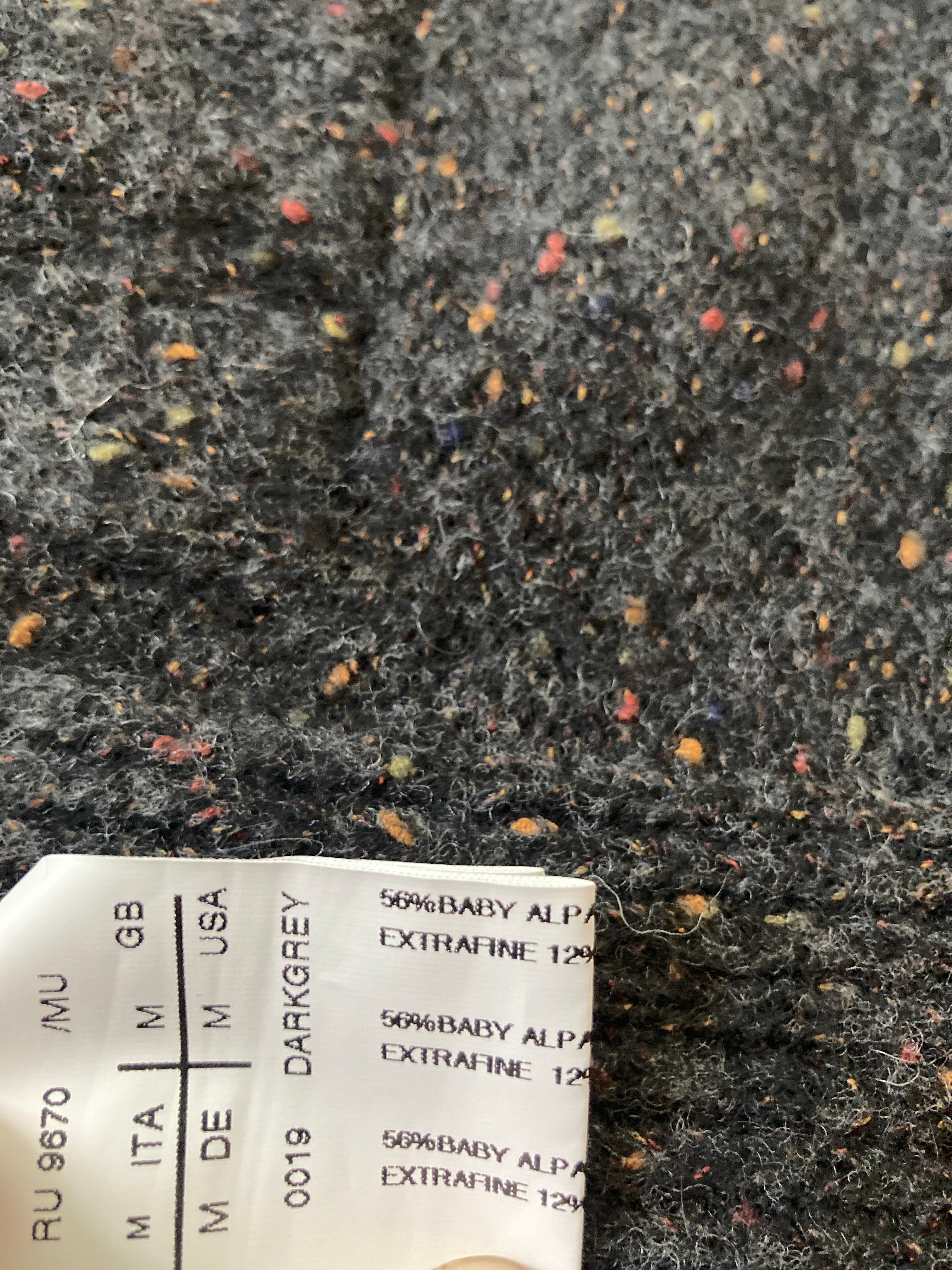 F/W 12 “MOUNTAIN” Baby Alpaca Wool Knit Jacket Rick Owens