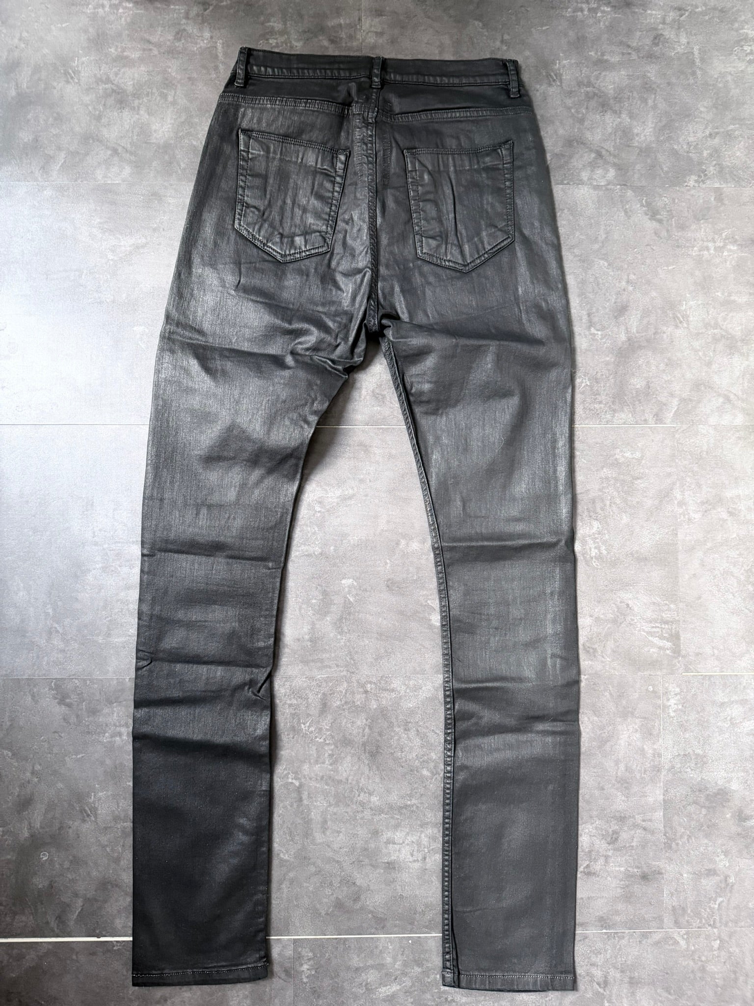 S/S 16 „CYCLOPS“ Waxed Torrence Cut Denim Jeans Rick Owens