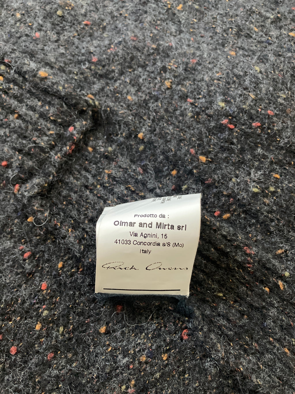 F/W 12 “MOUNTAIN” Baby Alpaca Wool Knit Jacket Rick Owens