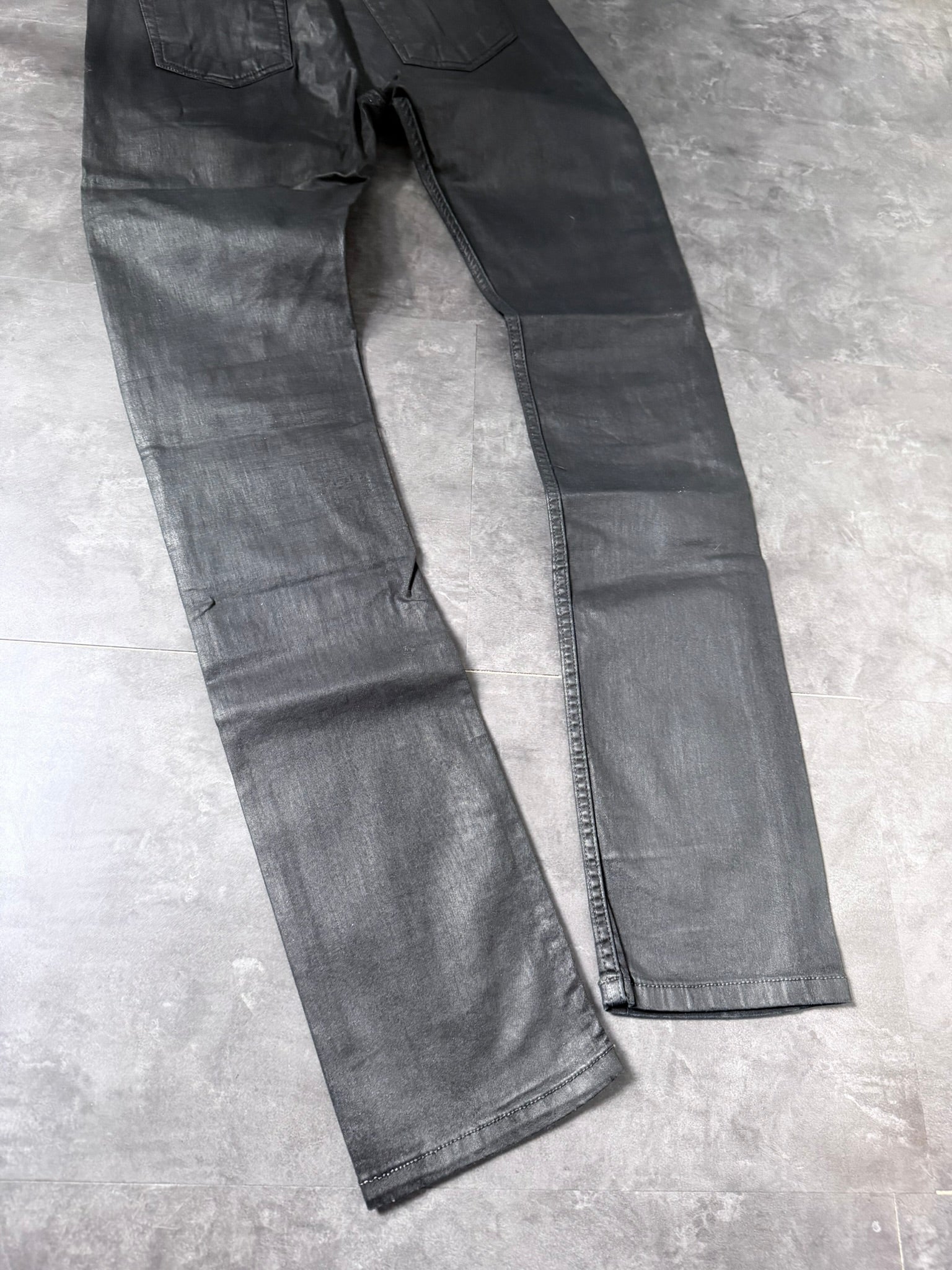 S/S 16 „CYCLOPS“ Waxed Torrence Cut Denim Jeans Rick Owens