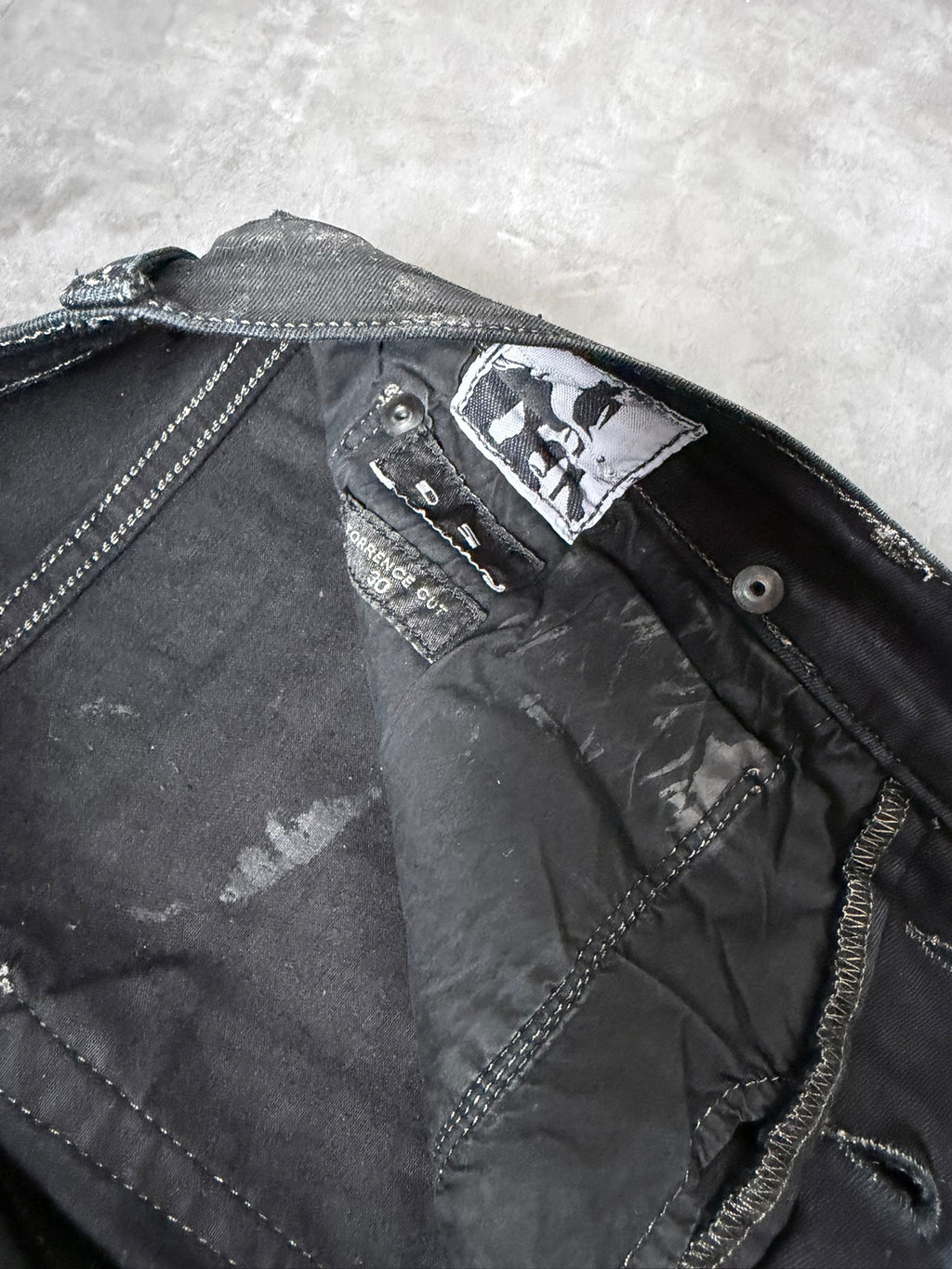 S/S 16 „CYCLOPS“ Waxed Torrence Cut Denim Jeans Rick Owens