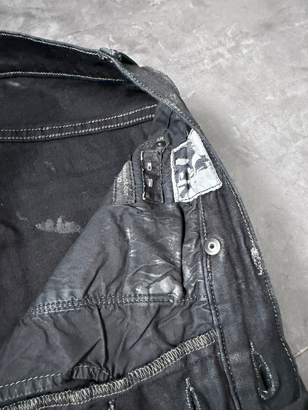 S/S 16 „CYCLOPS“ Waxed Torrence Cut Denim Jeans Rick Owens