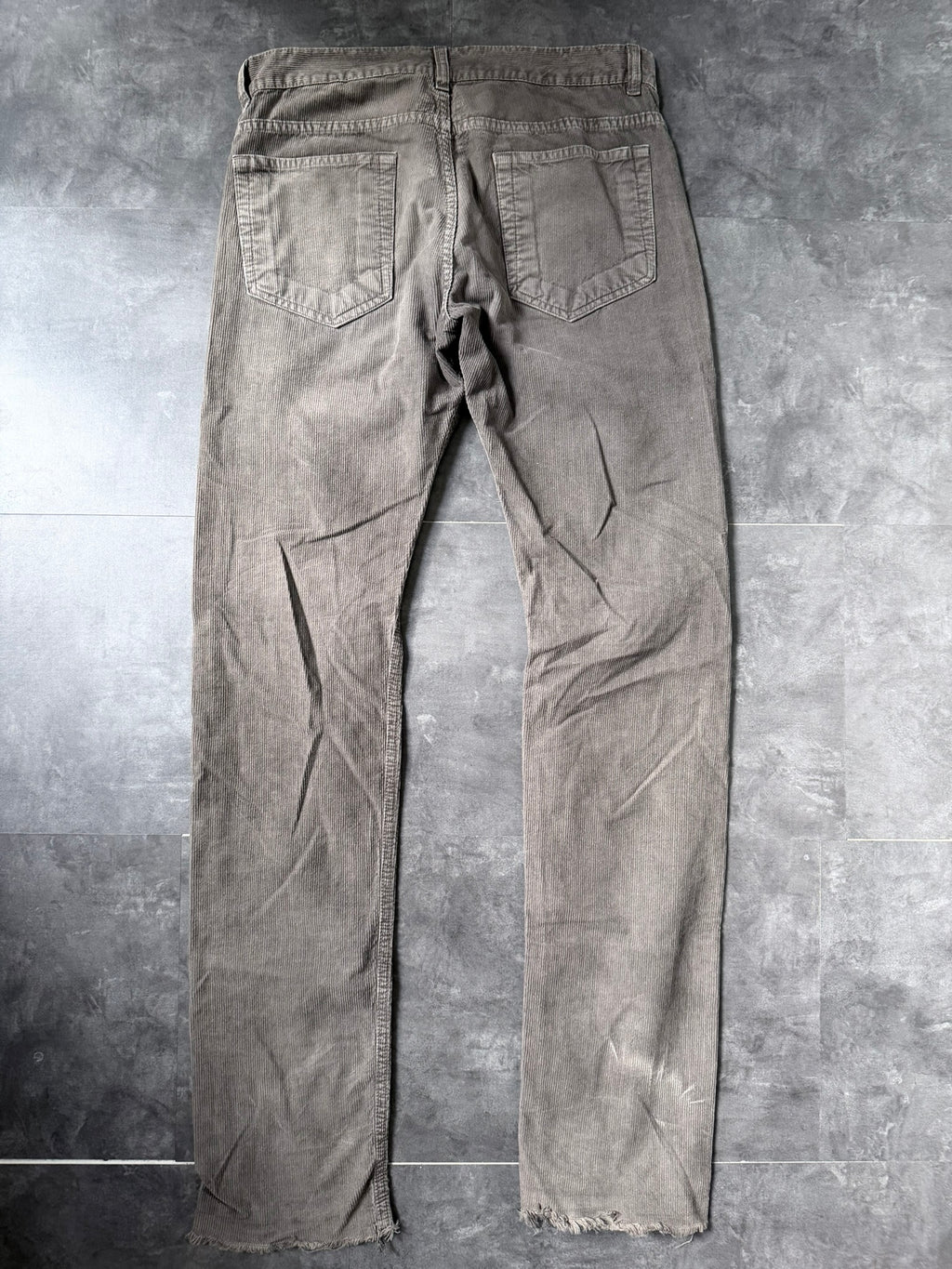 S/S 07 "DRAKE" Dark Dust Detroit Cut Grosgrain Jeans US31