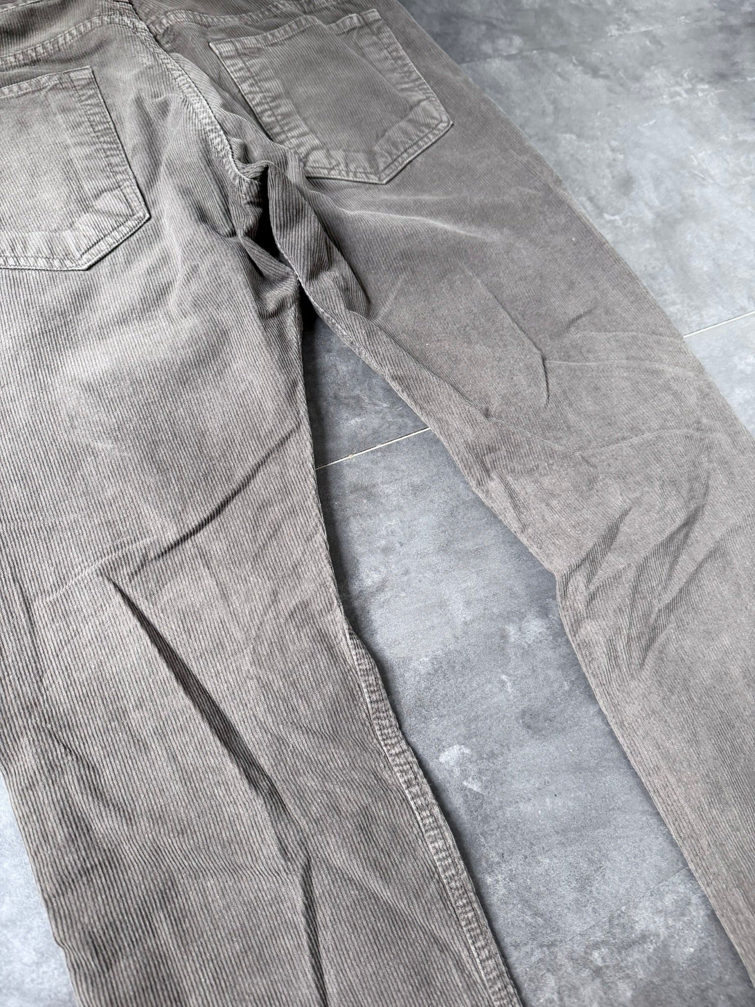 S/S 07 "DRAKE" Dark Dust Detroit Cut Grosgrain Jeans US31