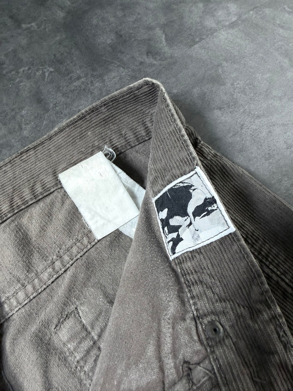 S/S 07 "DRAKE" Dark Dust Detroit Cut Grosgrain Jeans US31