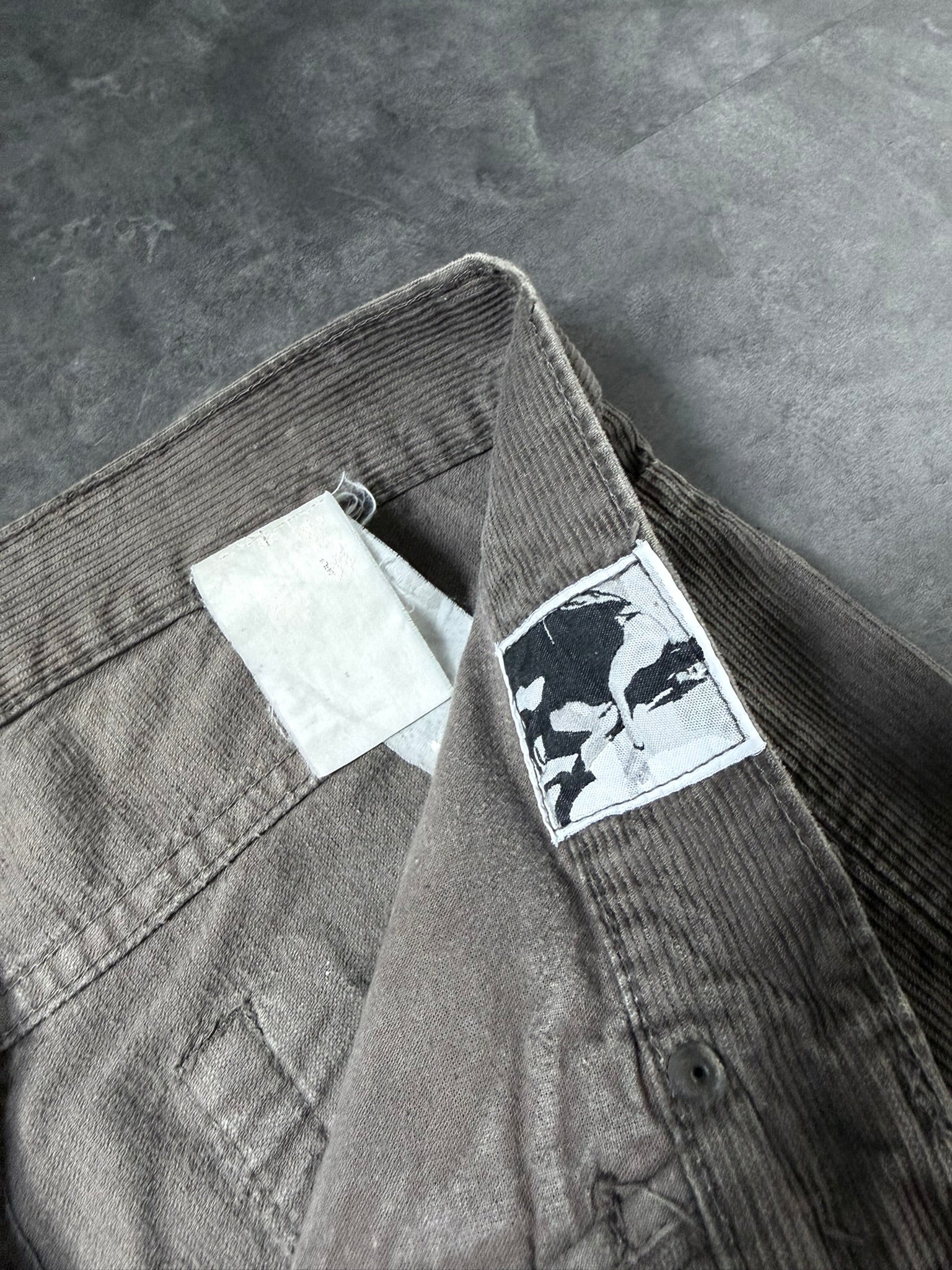 S/S 07 "DRAKE" Dark Dust Detroit Cut Grosgrain Jeans US31