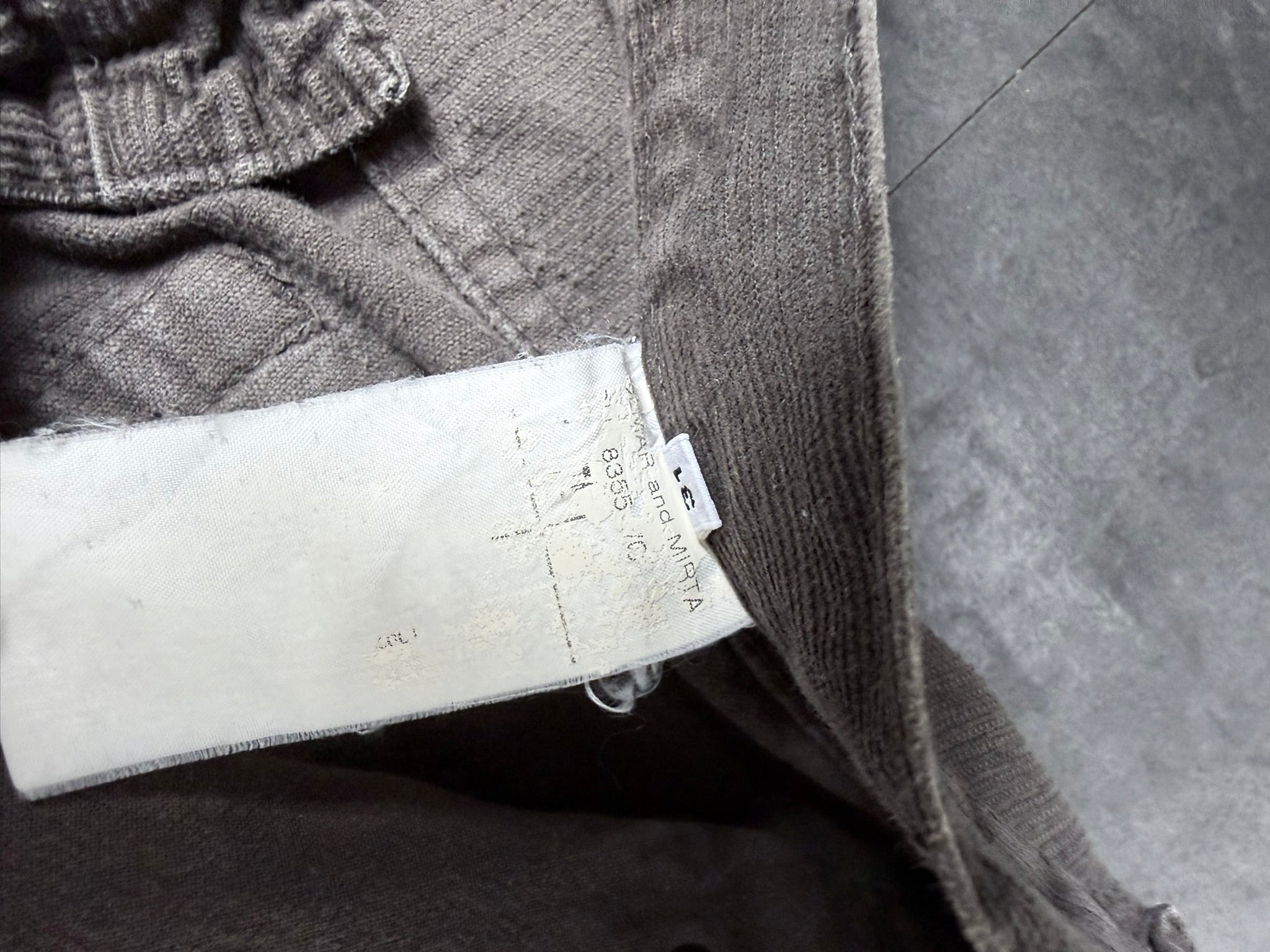 S/S 07 "DRAKE" Dark Dust Detroit Cut Grosgrain Jeans US31
