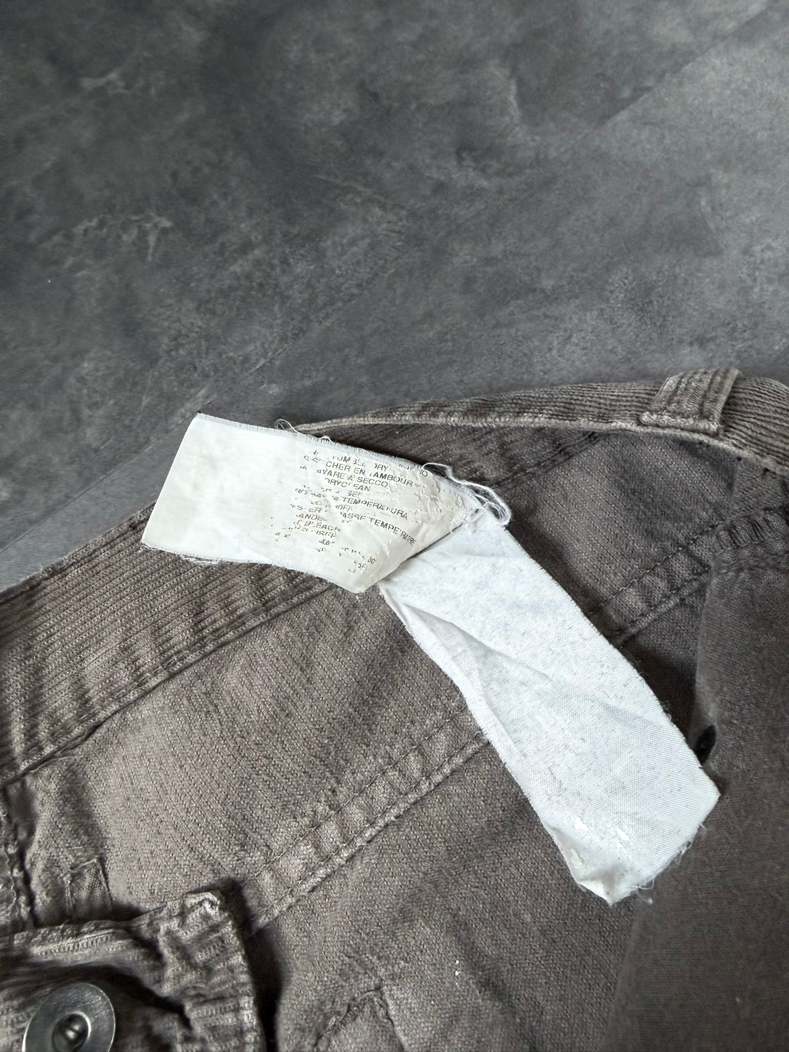 S/S 07 "DRAKE" Dark Dust Detroit Cut Grosgrain Jeans US31