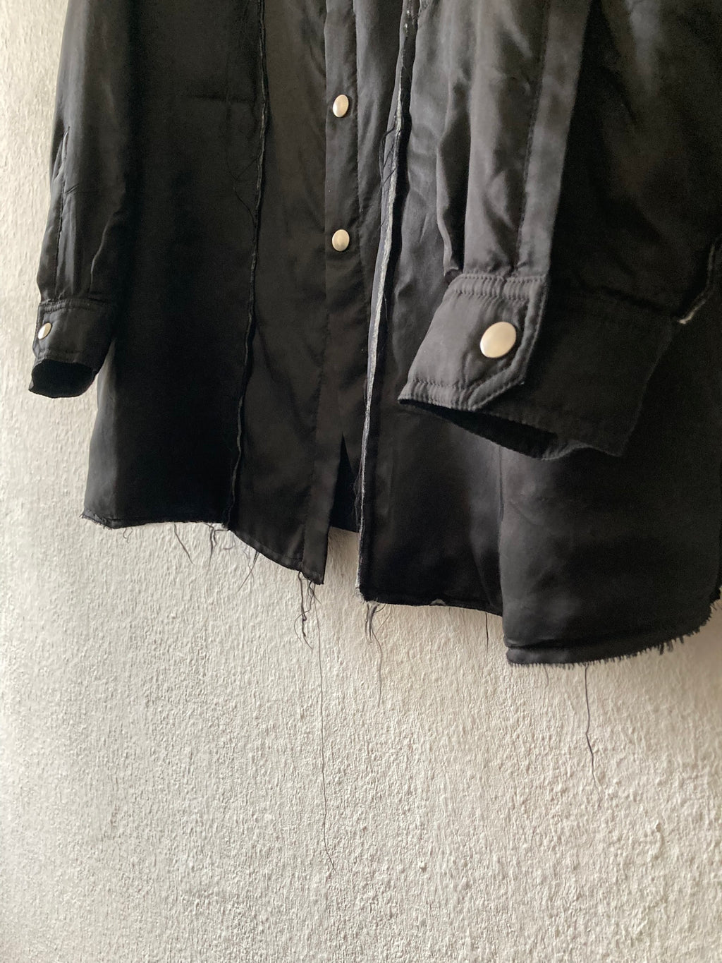 F/W 21 "GETHSEMANE" Runway Raw Seam Padded Tommy Overshirt