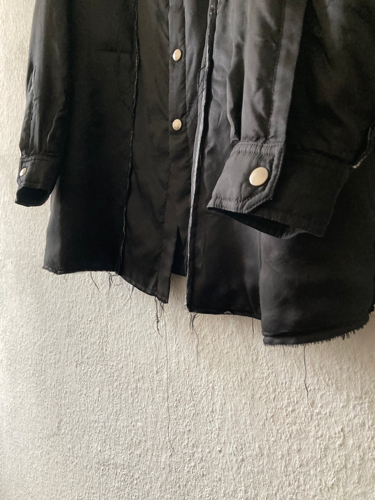 F/W 21 "GETHSEMANE" Runway Raw Seam Padded Tommy Overshirt