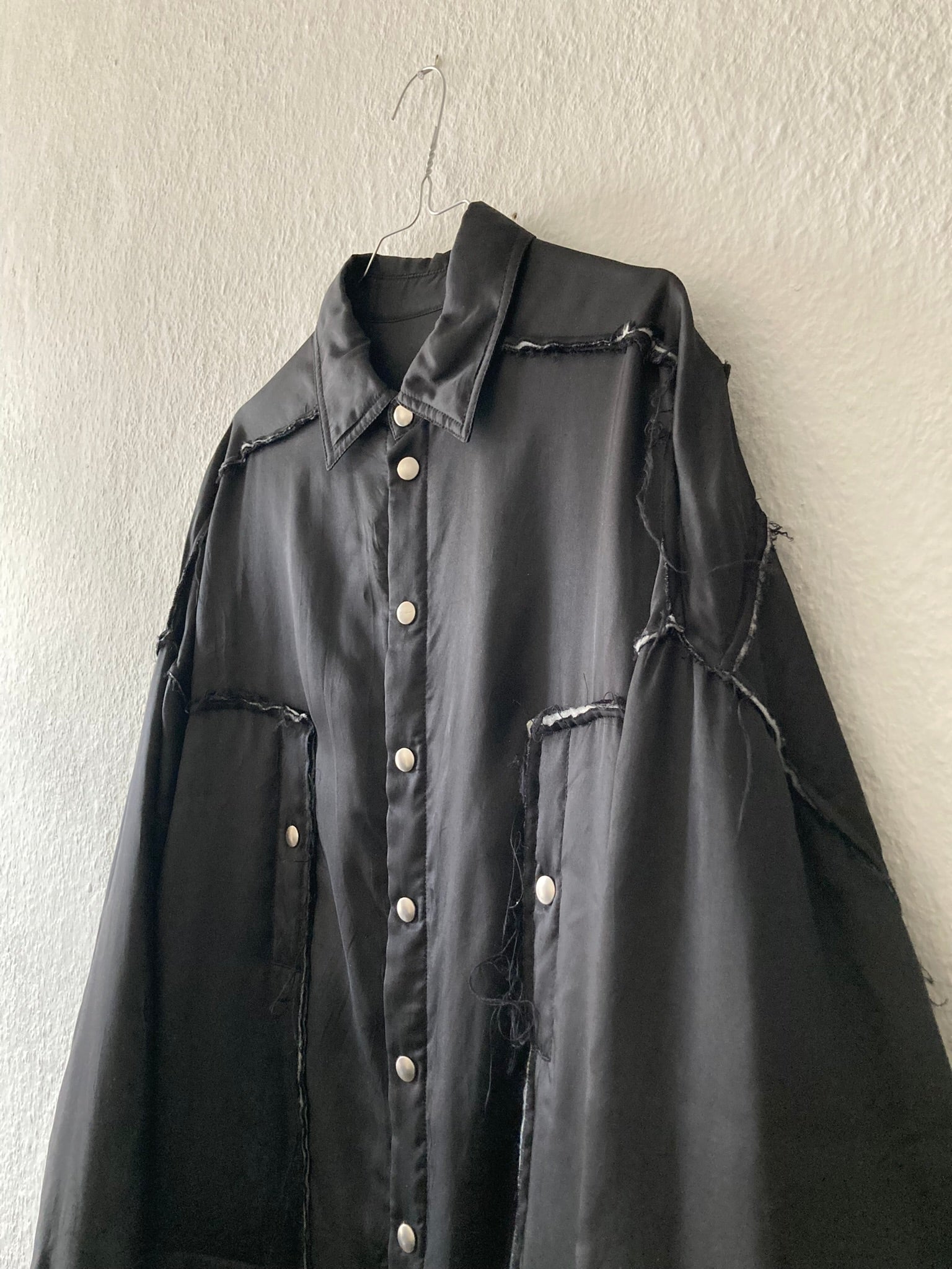 F/W 21 "GETHSEMANE" Runway Raw Seam Padded Tommy Overshirt