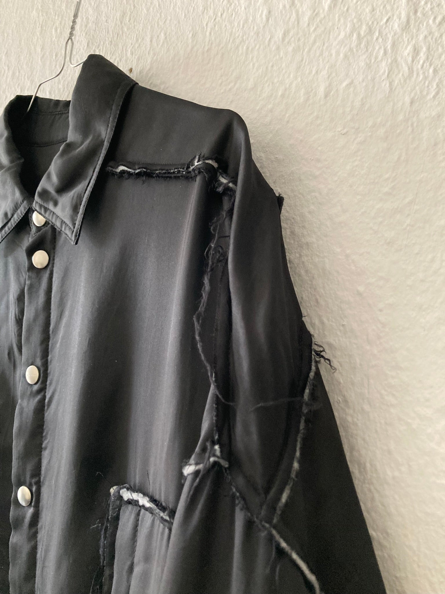 F/W 21 "GETHSEMANE" Runway Raw Seam Padded Tommy Overshirt