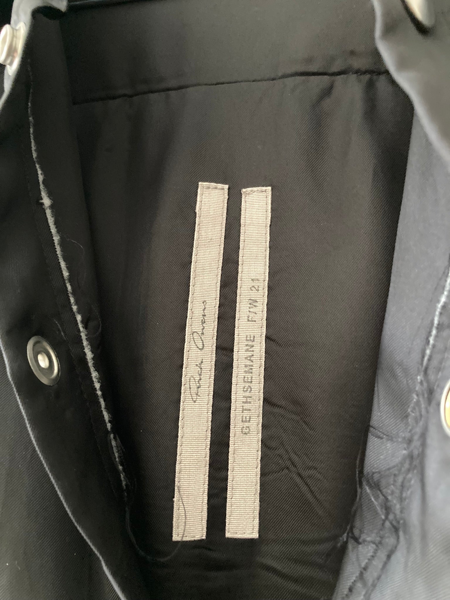 F/W 21 "GETHSEMANE" Runway Raw Seam Padded Tommy Overshirt