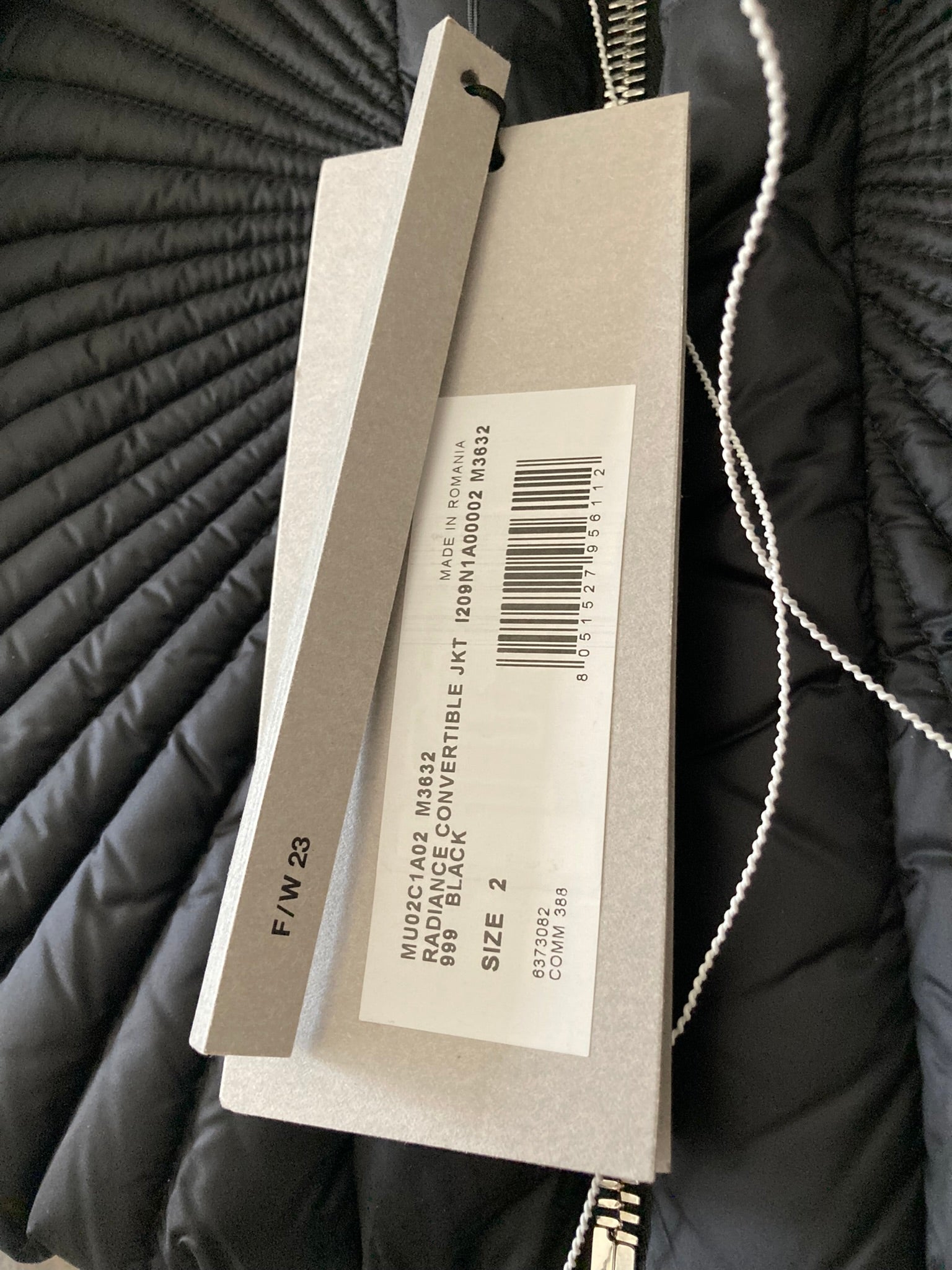 F/W 23 "LUXOR" Radiance Convertible Tonopah Jacket Rick Owens x Moncler