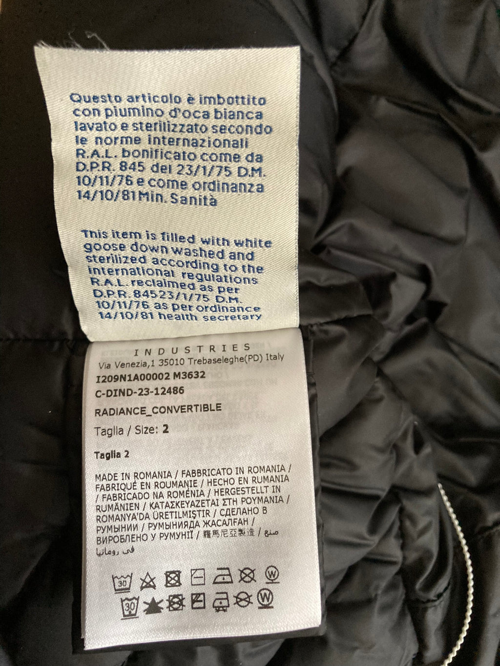 F/W 23 "LUXOR" Radiance Convertible Tonopah Jacket Rick Owens x Moncler