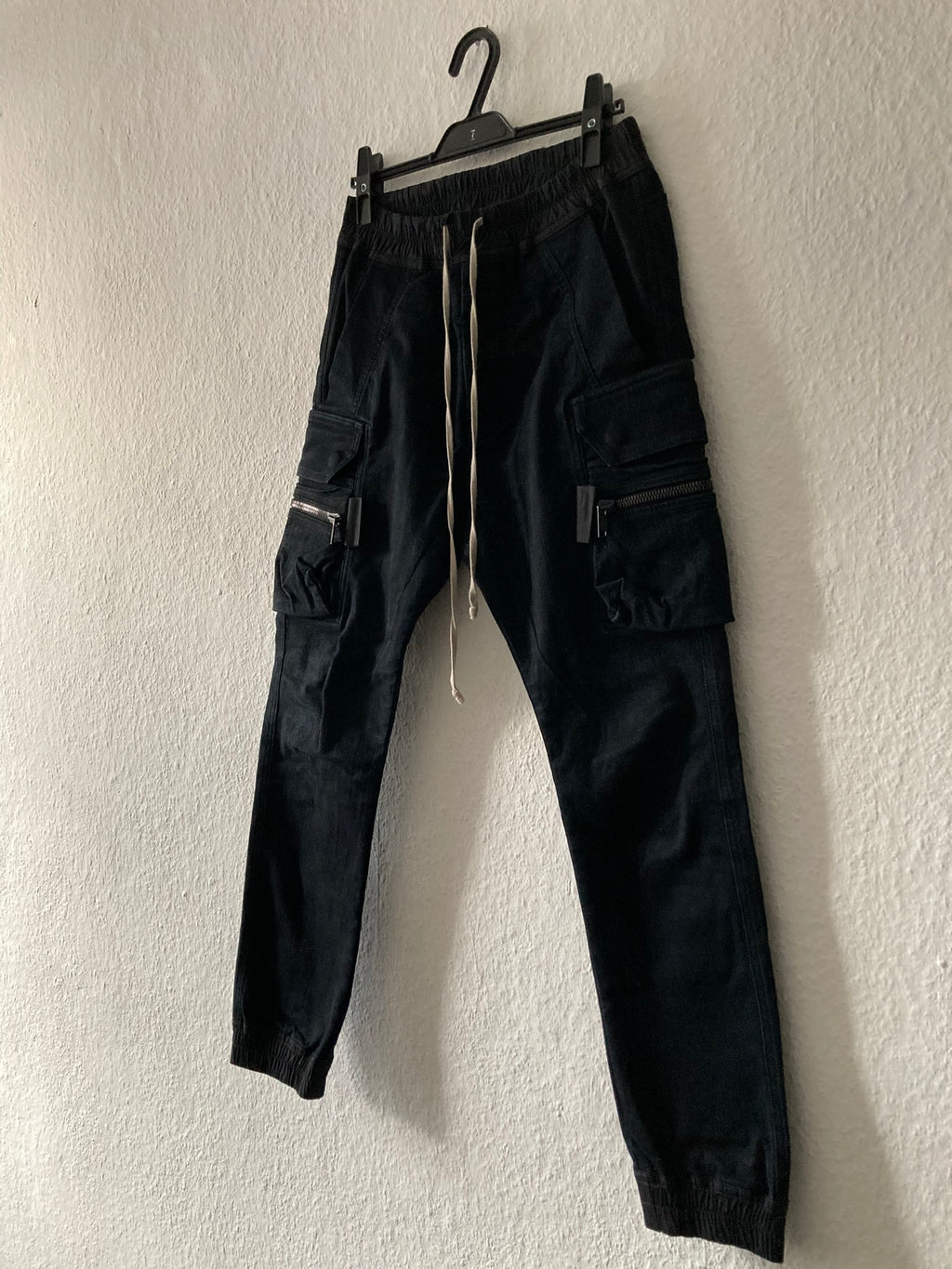 F/W 16 "MASTODON" SB Runway Skinny Mastodon Cargo Pants in Black Size 50/34