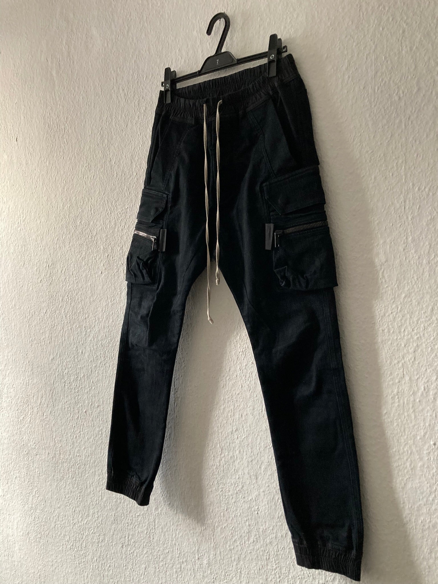 F/W 16 "MASTODON" SB Runway Skinny Mastodon Cargo Pants in Black Size 50/34