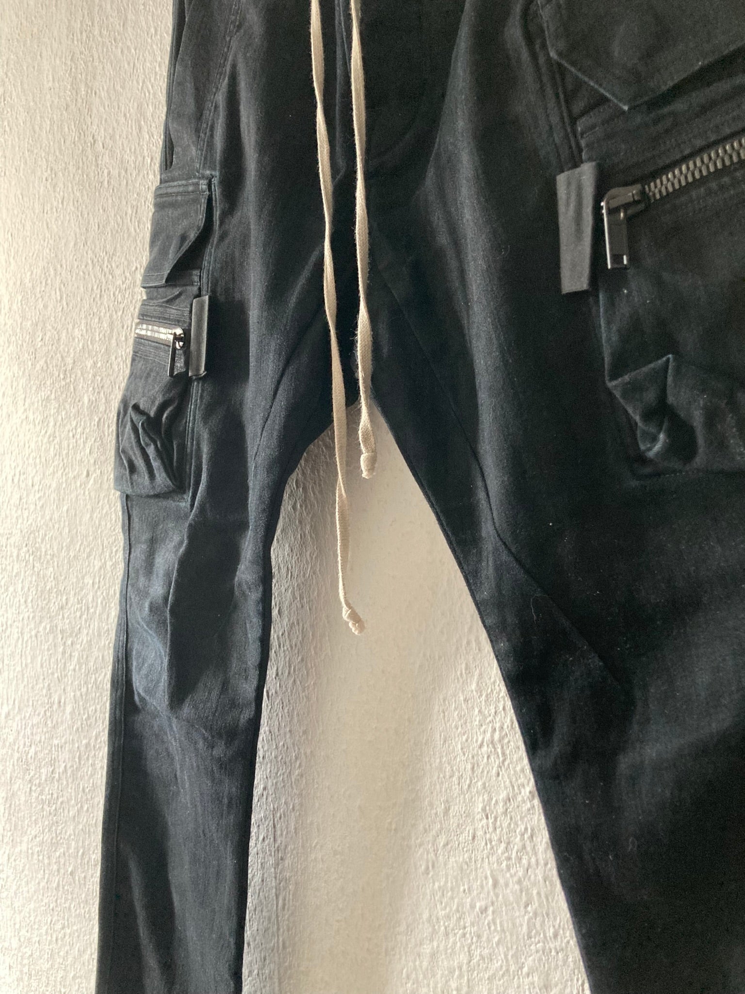 F/W 16 "MASTODON" SB Runway Skinny Mastodon Cargo Pants in Black Size 50/34