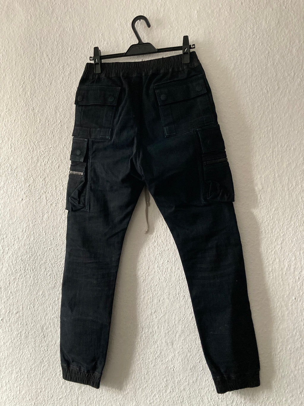 F/W 16 "MASTODON" SB Runway Skinny Mastodon Cargo Pants in Black Size 50/34