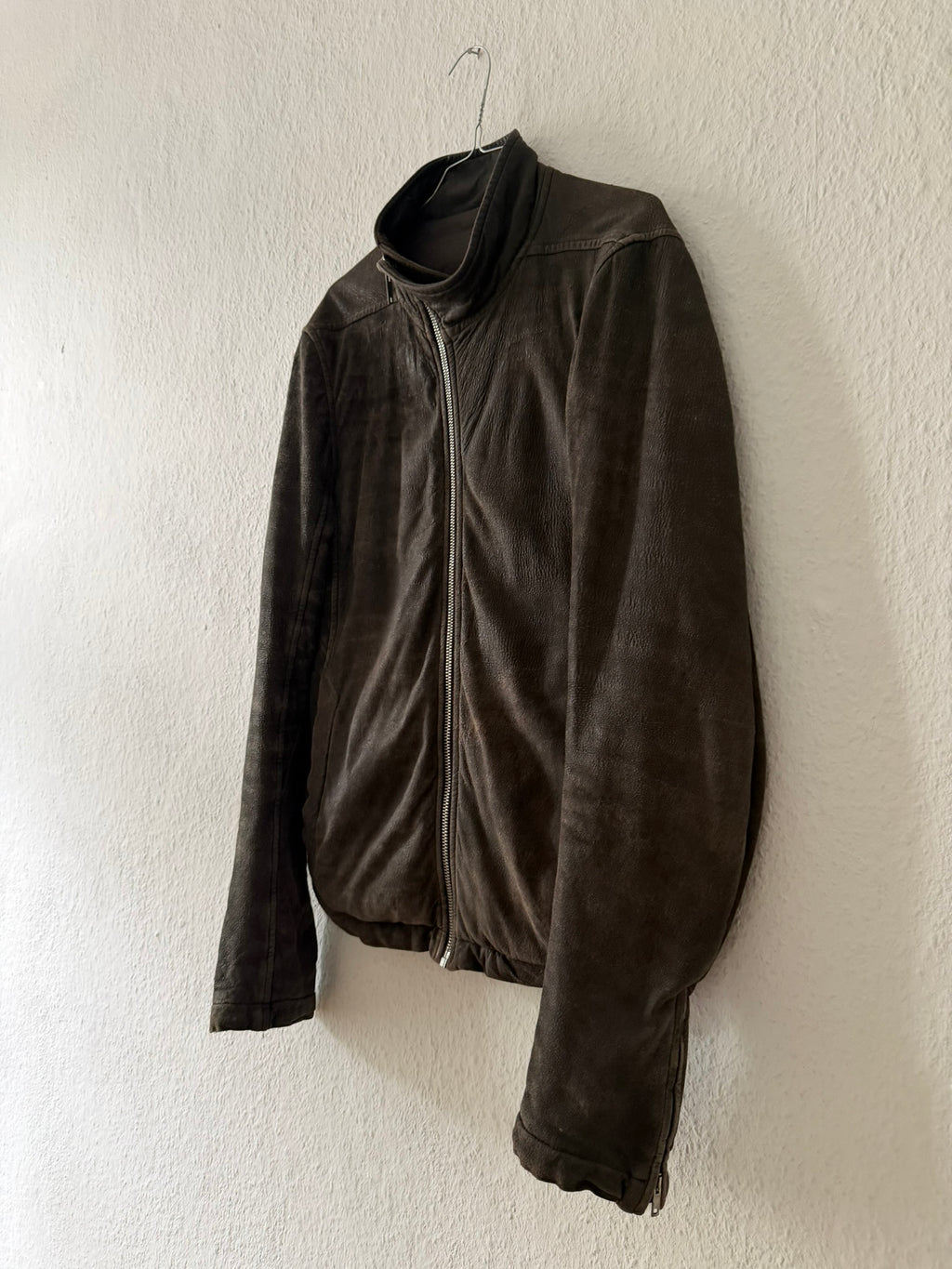 F/W 09 "CRUST" Sample Blistered Lamb Leather Mollino Jacket