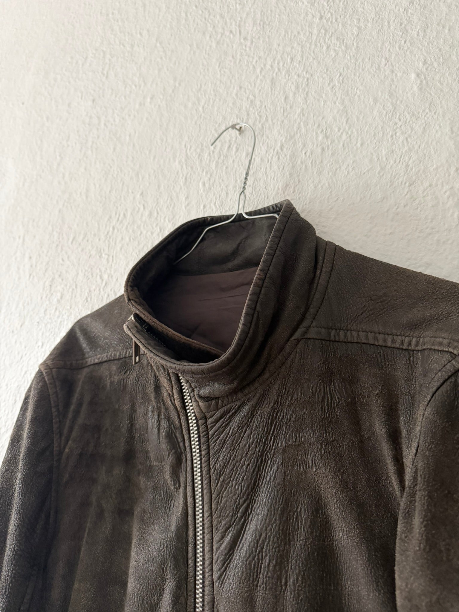 F/W 09 "CRUST" Sample Blistered Lamb Leather Mollino Jacket