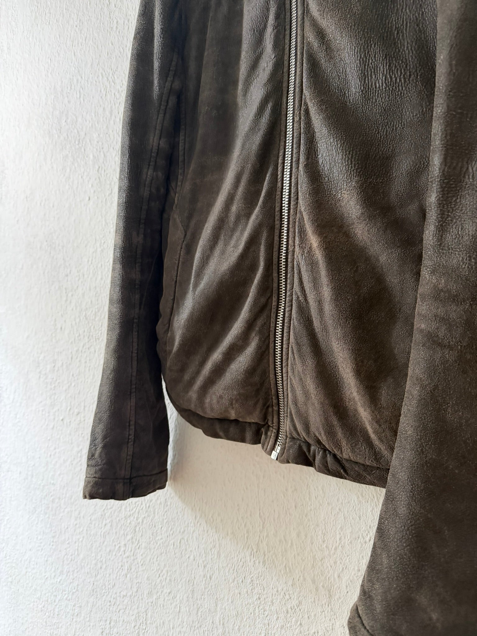 F/W 09 "CRUST" Sample Blistered Lamb Leather Mollino Jacket