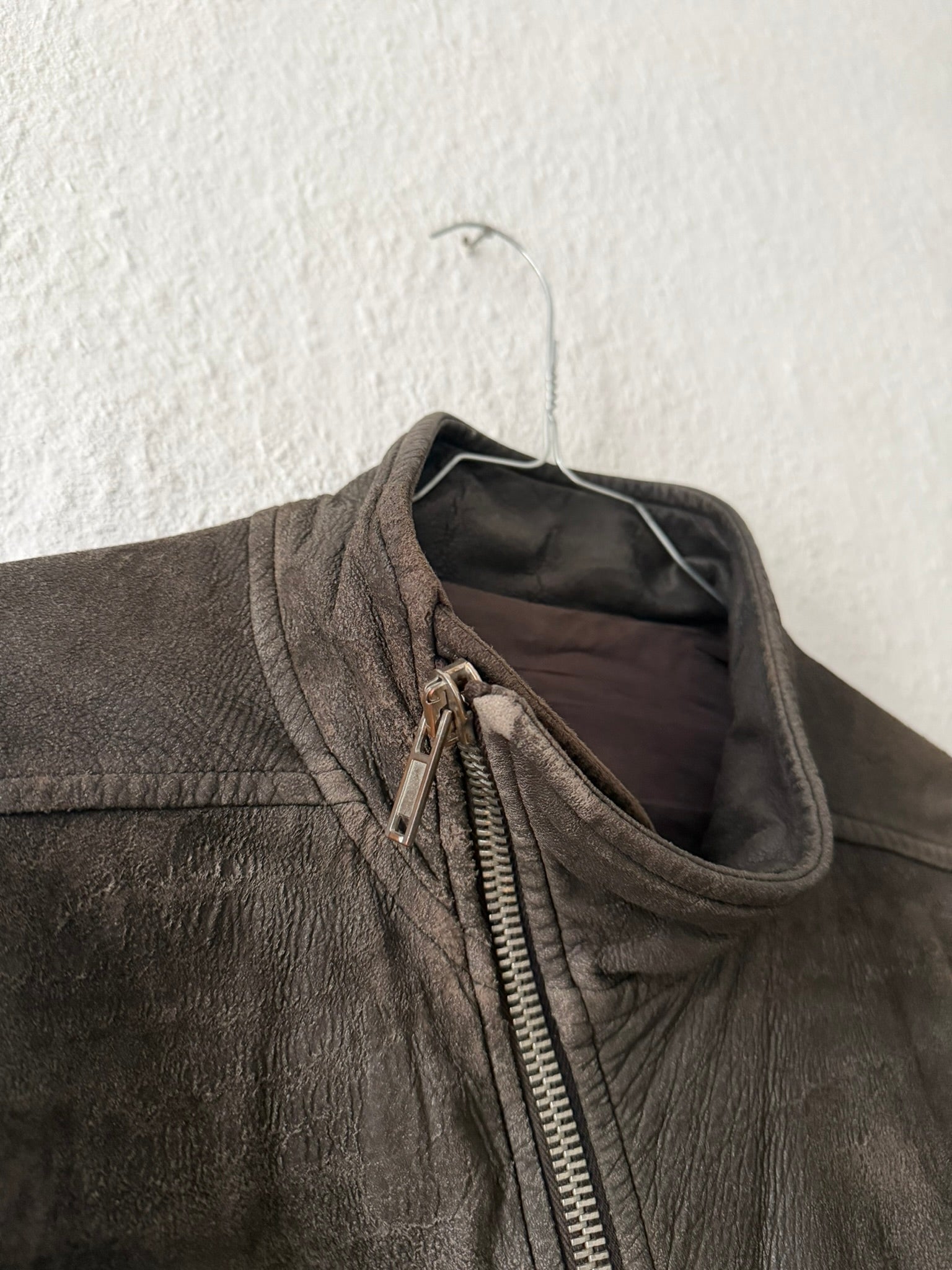 F/W 09 "CRUST" Sample Blistered Lamb Leather Mollino Jacket