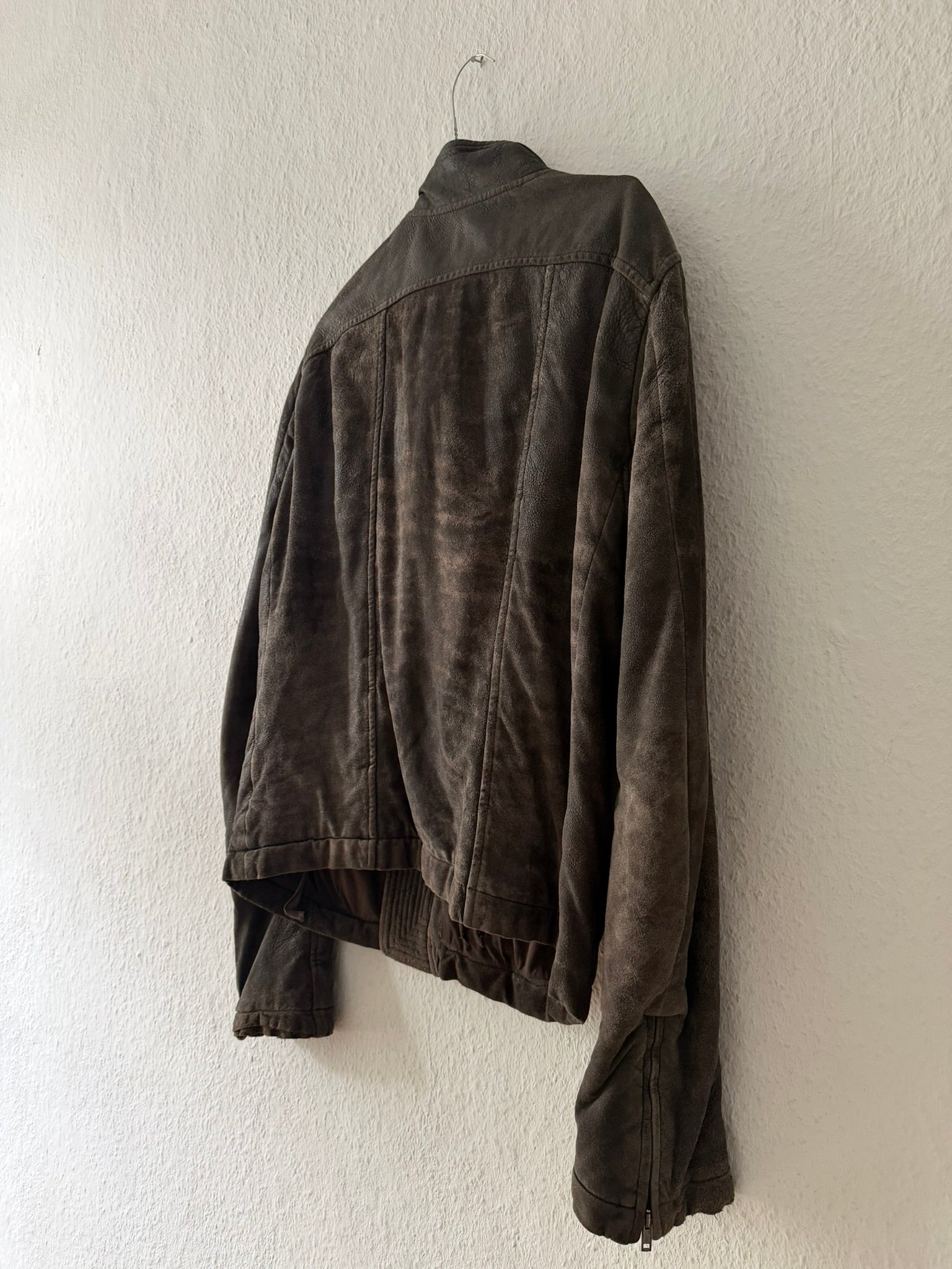 F/W 09 "CRUST" Sample Blistered Lamb Leather Mollino Jacket