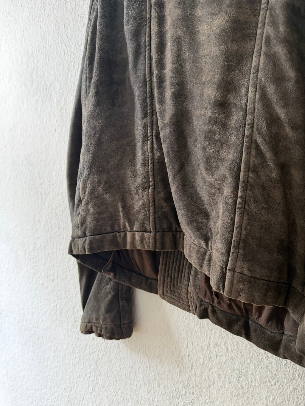 F/W 09 "CRUST" Sample Blistered Lamb Leather Mollino Jacket