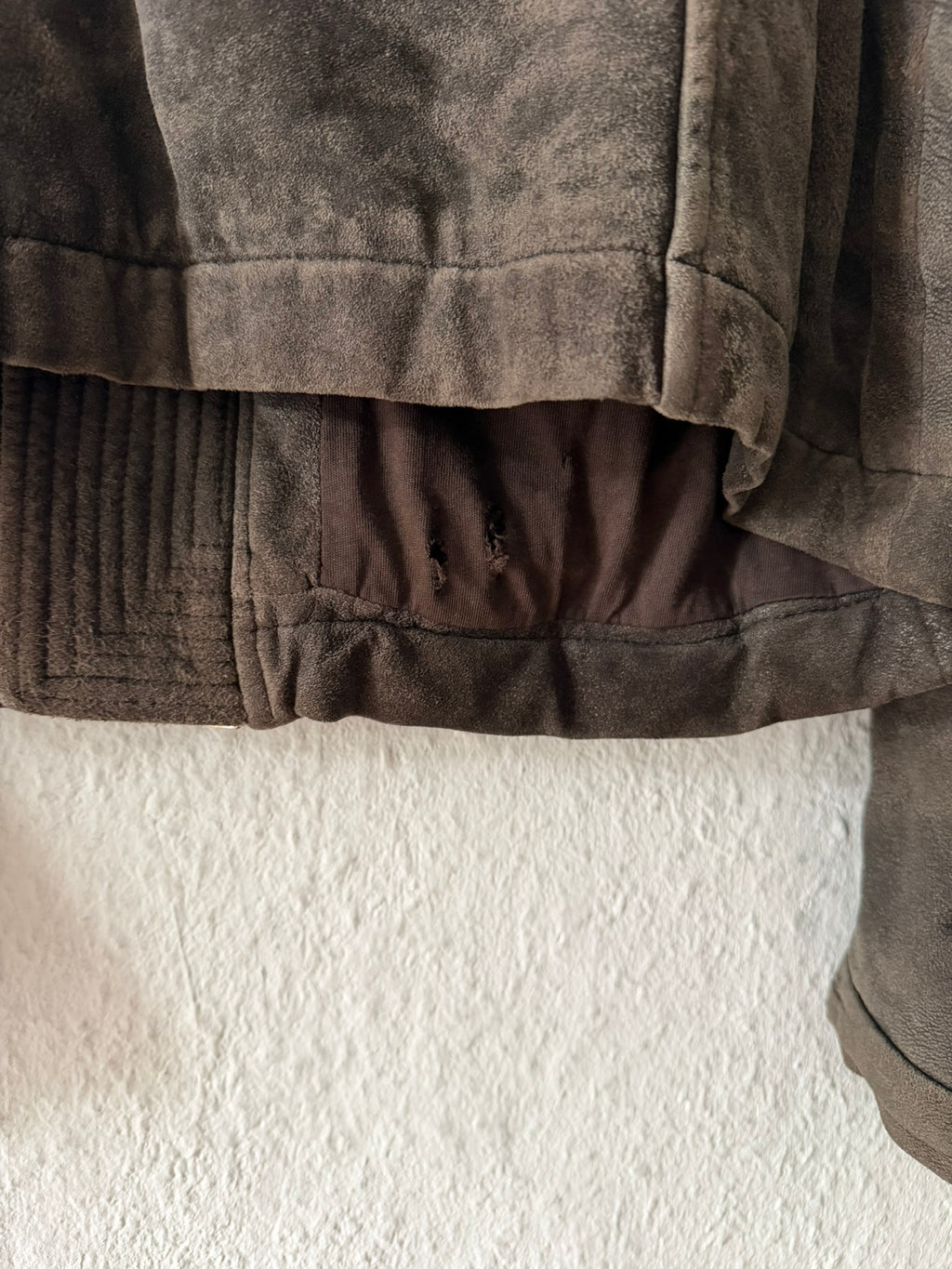 F/W 09 "CRUST" Sample Blistered Lamb Leather Mollino Jacket