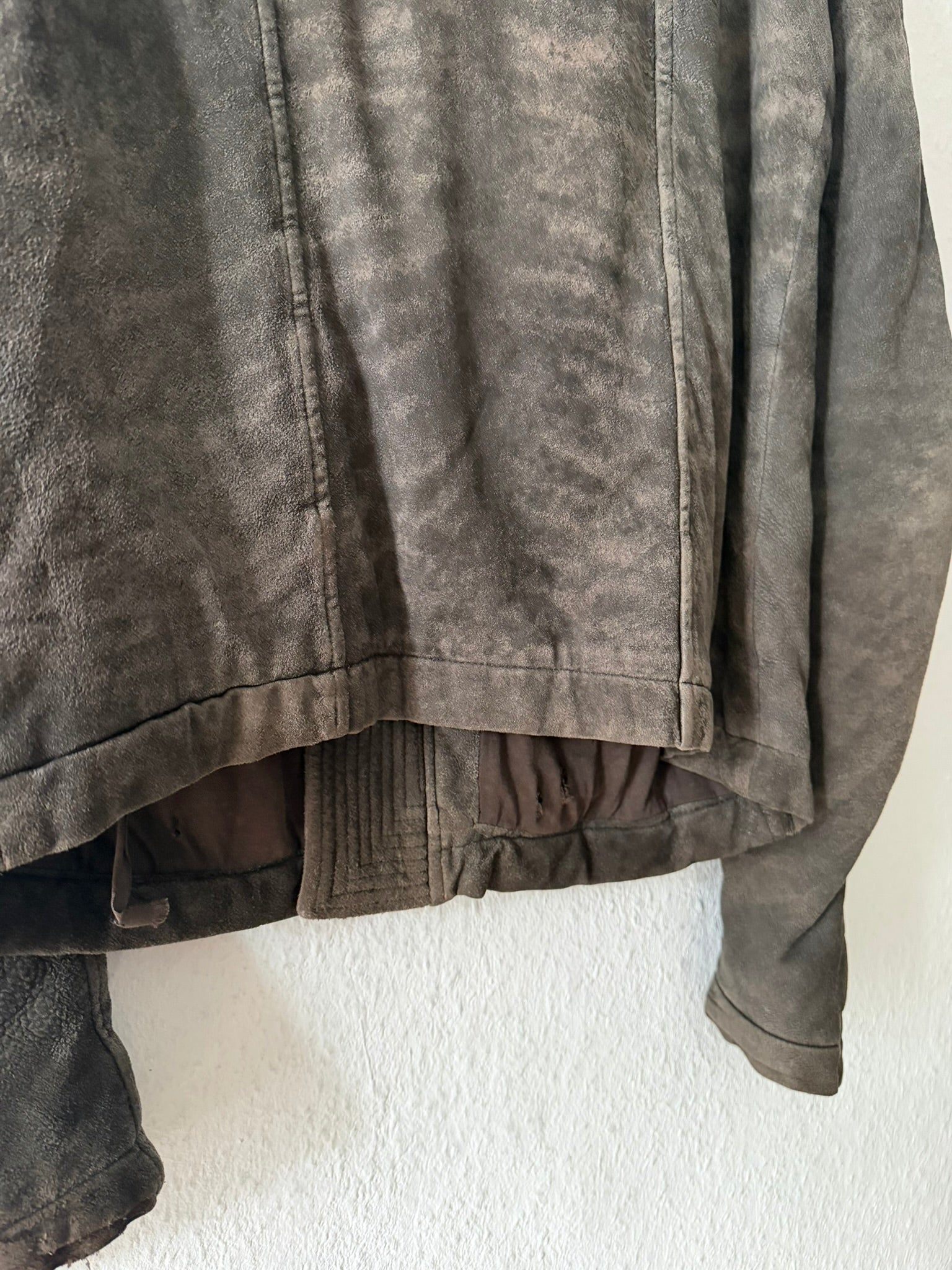 F/W 09 "CRUST" Sample Blistered Lamb Leather Mollino Jacket
