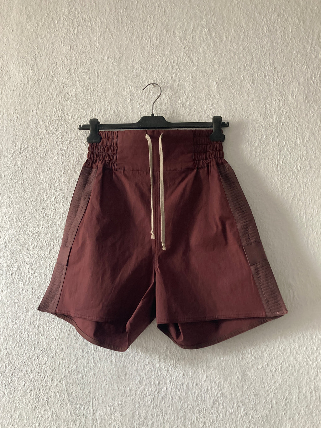 F/W 14「MOODY」刺繍入りブラッドレッドランウェイボクシングショーツ