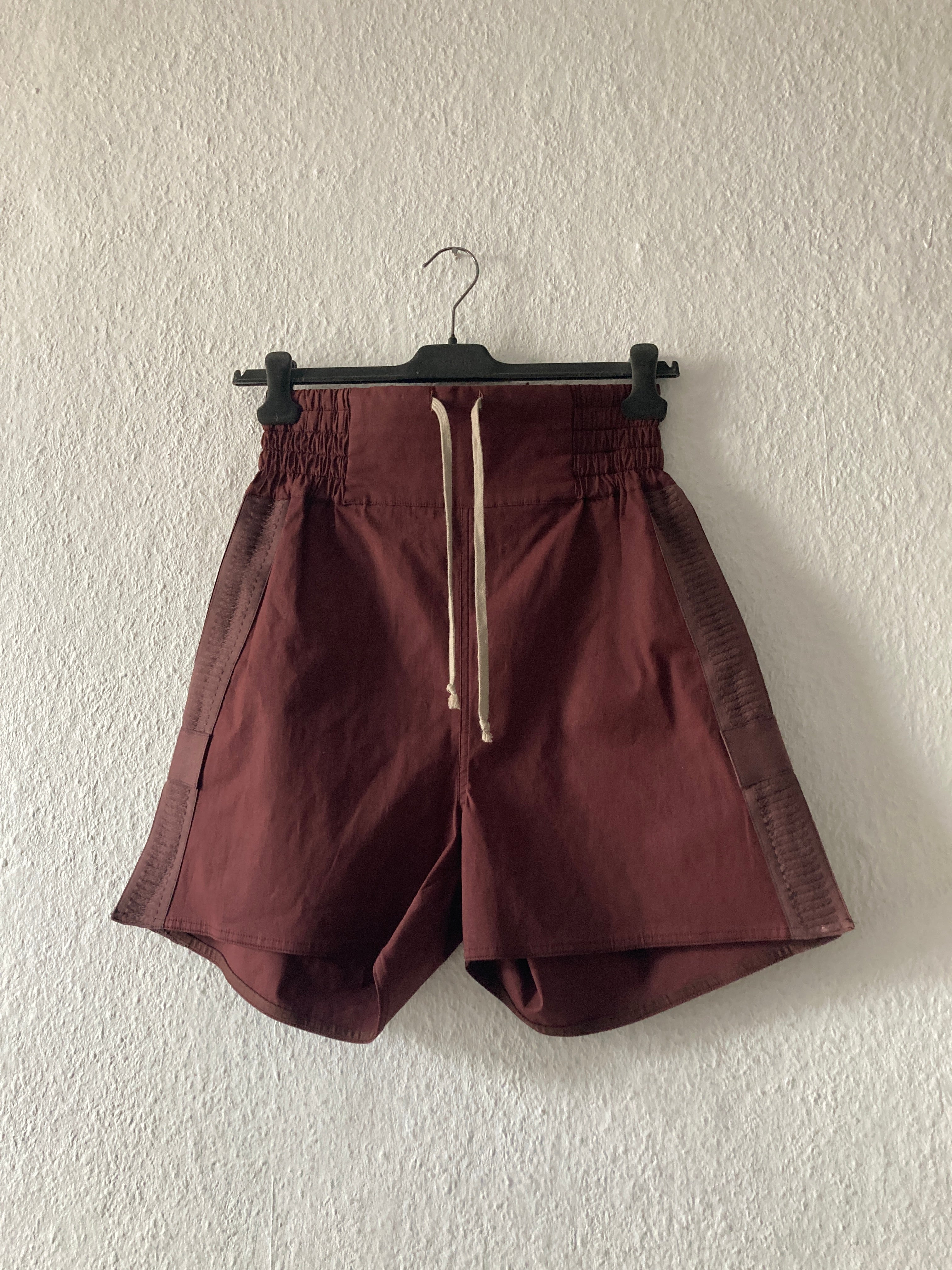 F/W 14「MOODY」刺繍入りブラッドレッドランウェイボクシングショーツ