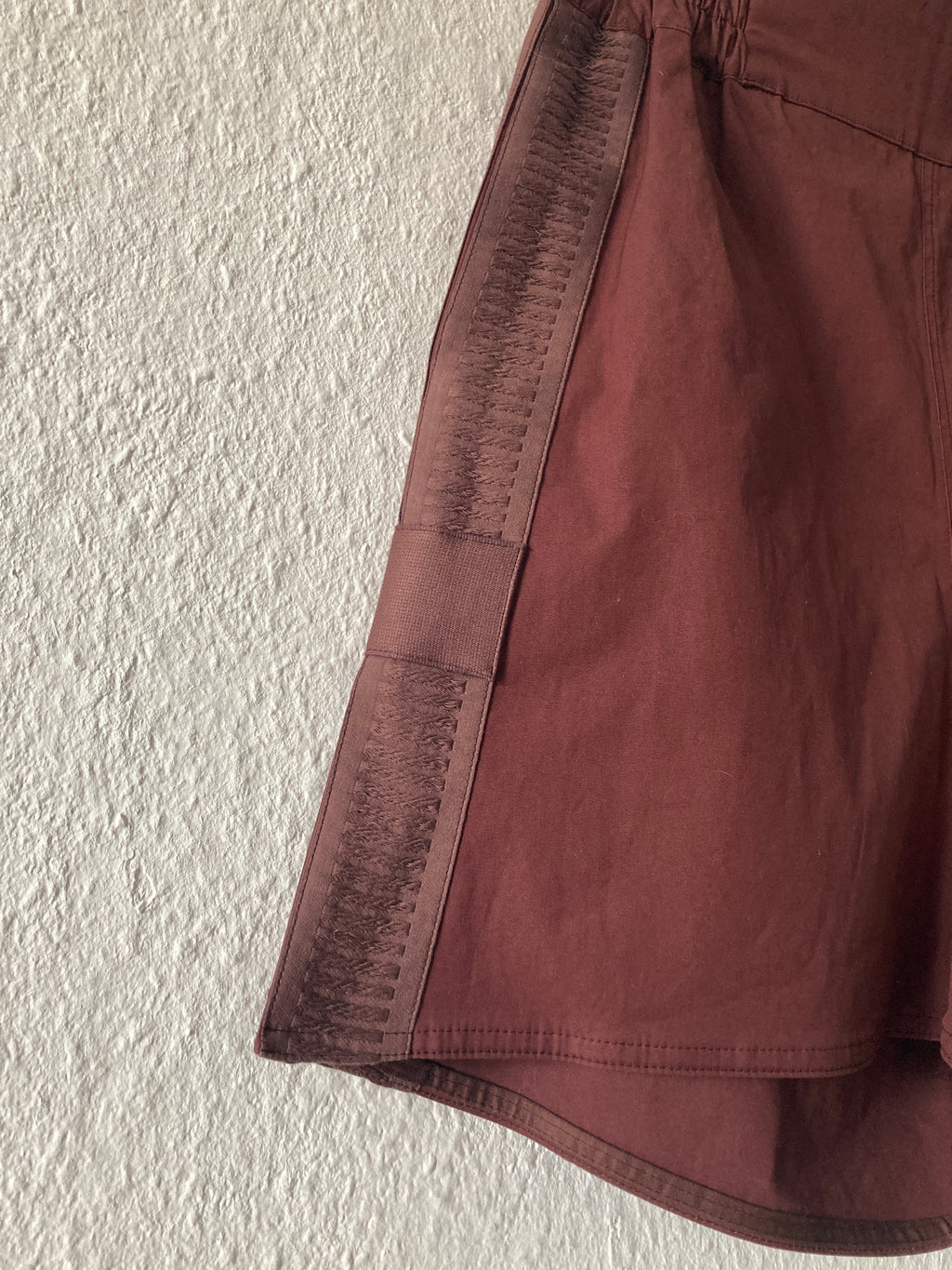 F/W 14「MOODY」刺繍入りブラッドレッドランウェイボクシングショーツ